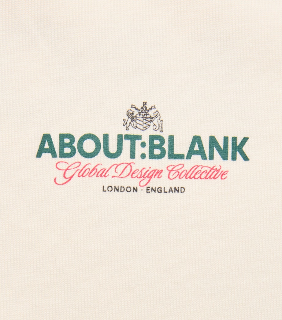 about:blank Mens Cotton Logo Oversized T-Shirt Oat/green/red Image 6