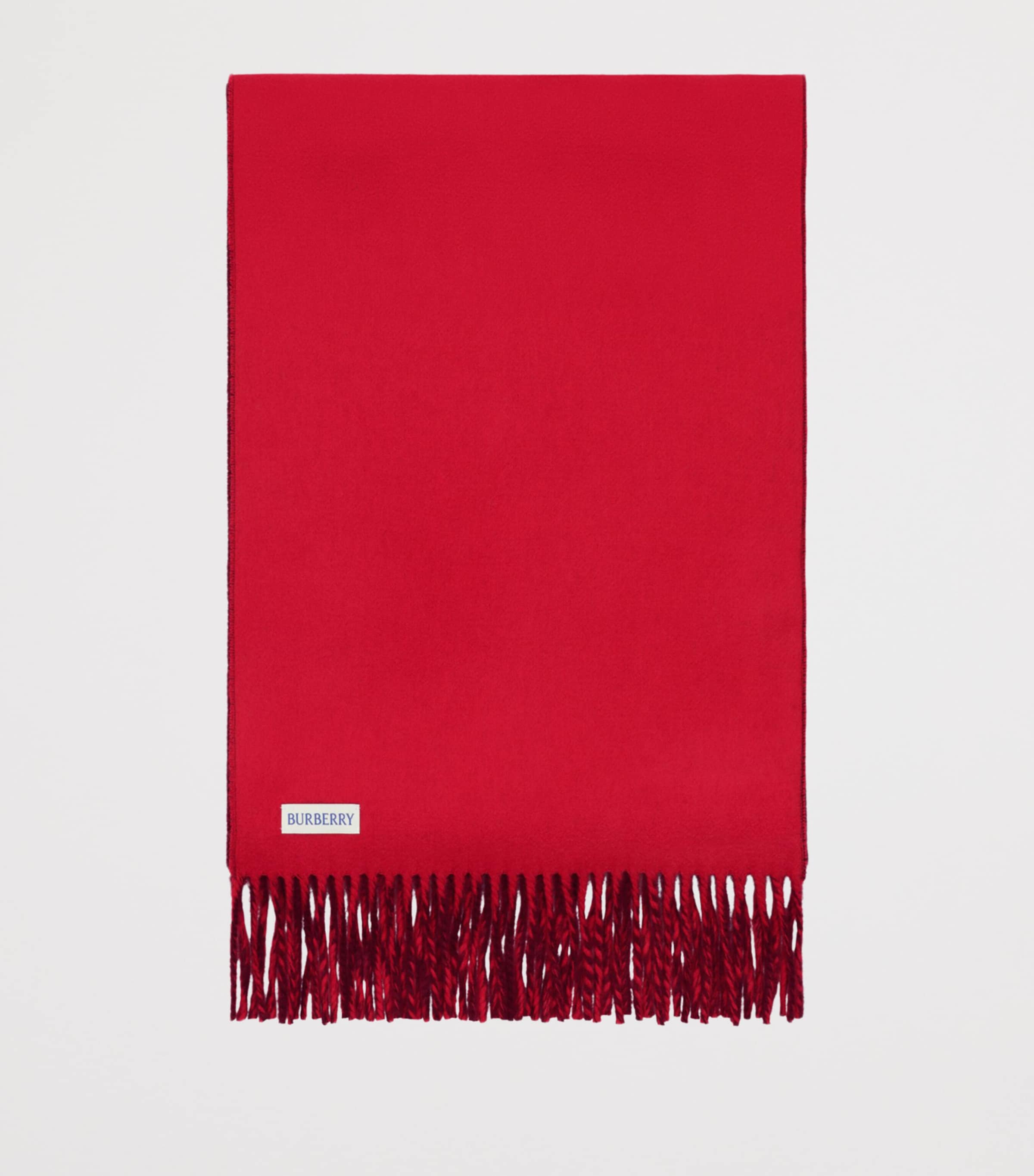 Burberry Cashmere EKD Stamp Scarf Oxblood/post Image 4