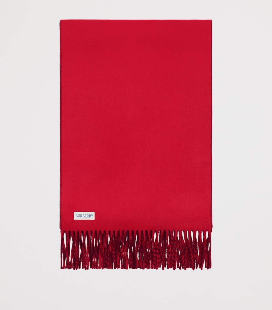 Burberry Cashmere EKD Stamp Scarf Oxblood/post Image 4