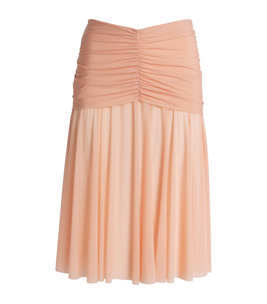 Stretch-Jersey Milky Sheer Midi Skirt DESERT CLAY Image 1