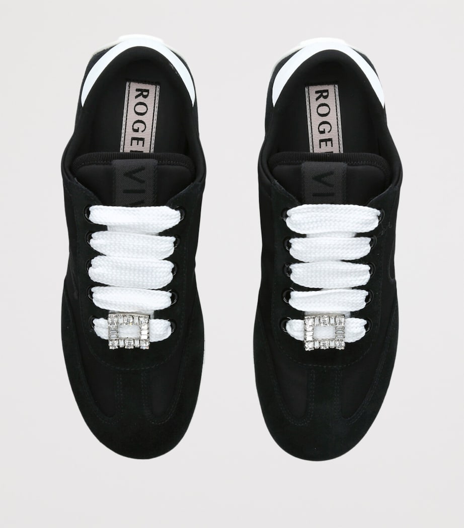 Leather Charms Low-Top Sneakers BLK/WHITE Image 4
