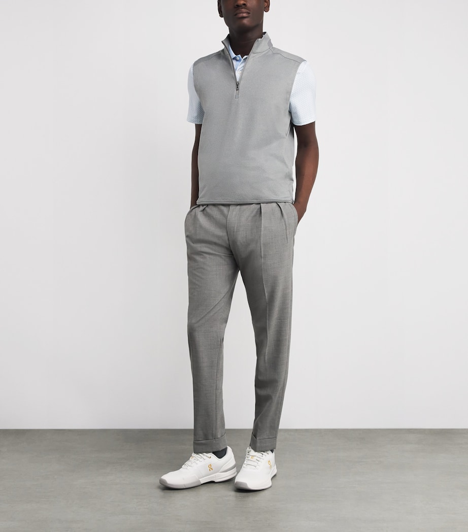 Stretch-Jersey Quarter-Zip Gilet ANDOVER HEATHER Image 2