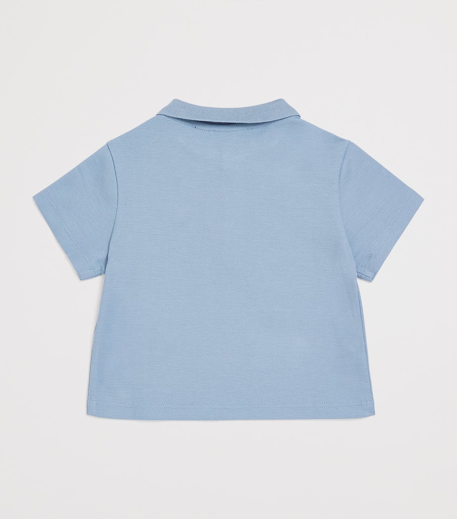 Cotton-Blend Polo Shirt (6-36 Months) SOFT CHAMBRAY Image 2