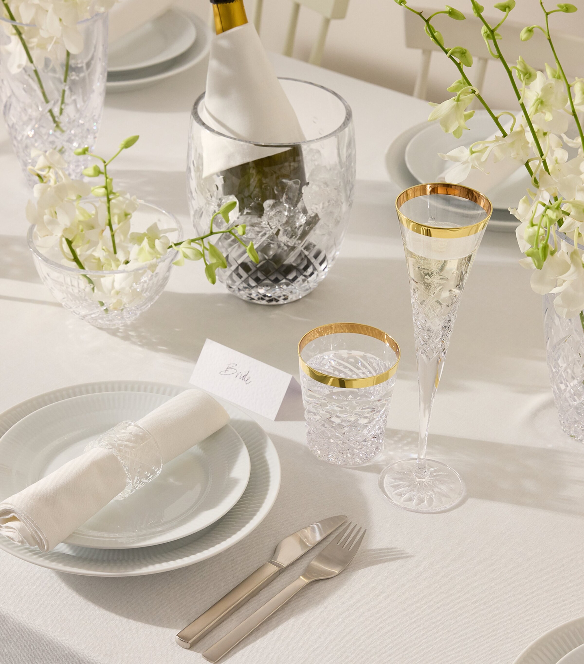 Waterford Set of 2 Gilded Crystal Celebrations Tumblers (340ml) Clear Image 5