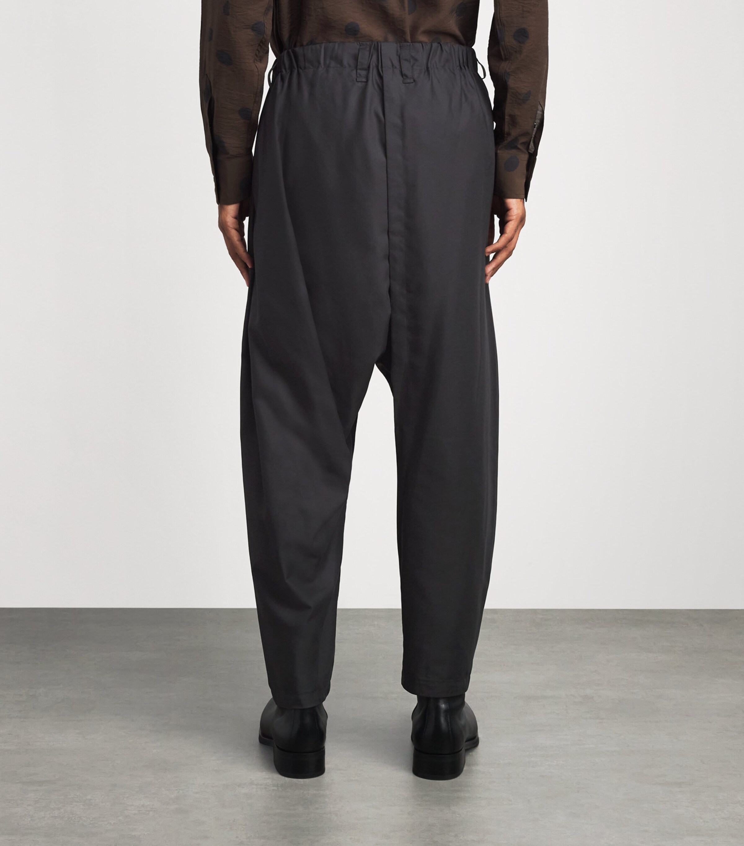 IM MEN Mens Swing Tapered Trousers Black Image 5