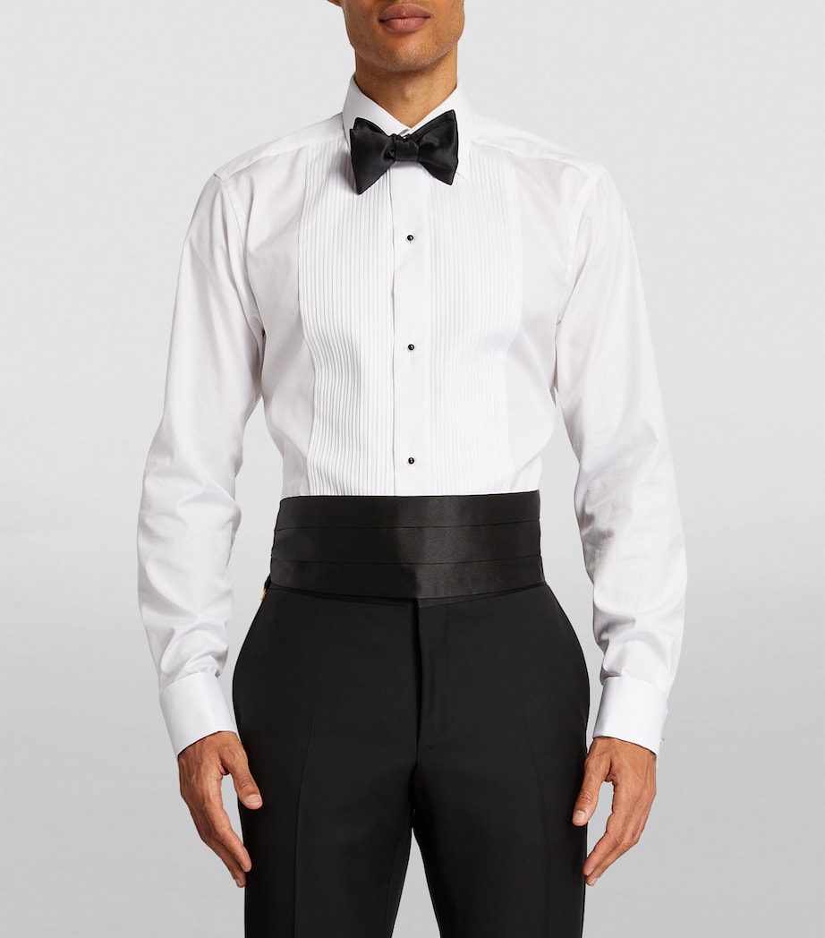Silk Cummerbund 01 BLACK Image 2