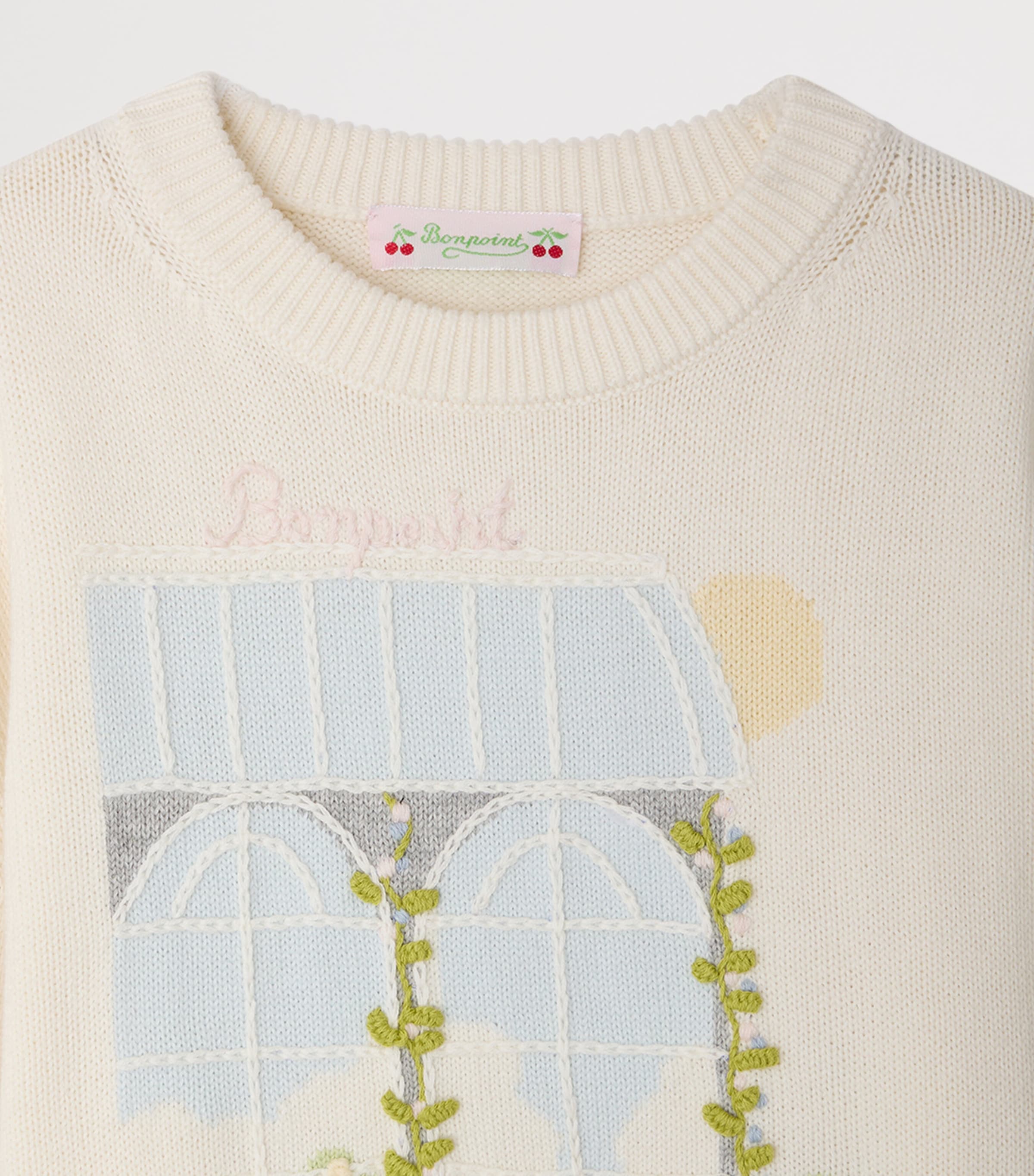 Cotton-Cashmere Sweater (10-14 Years) BLANC NATUREL Image 3