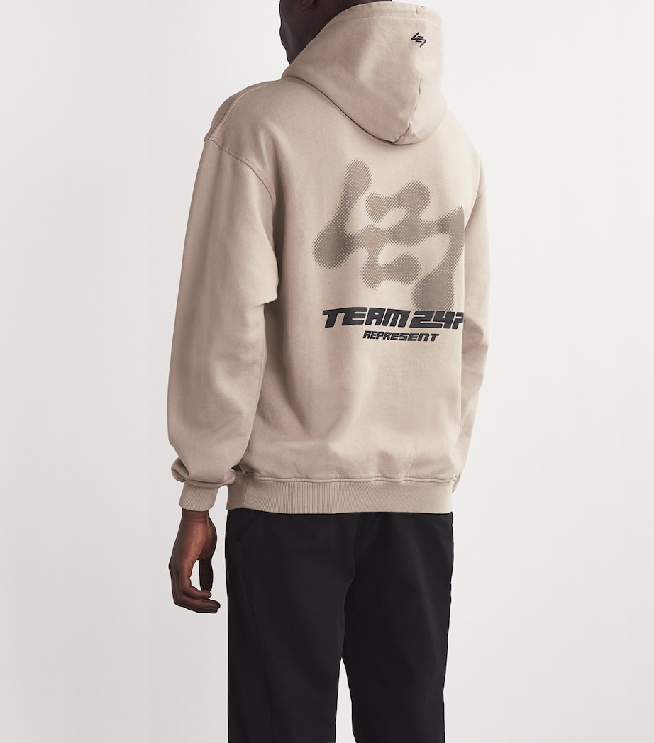 Represent 247 Mens 247 Future Terrains Oversized Hoodie Moonrock Image 2