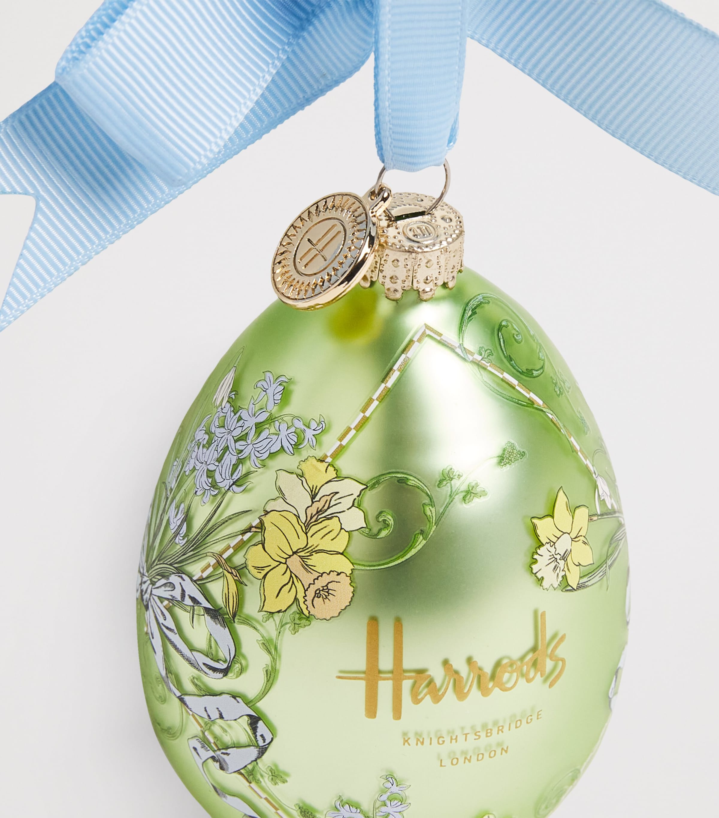 Harrods Glass Easter Egg Decoration (10cm) Image 2