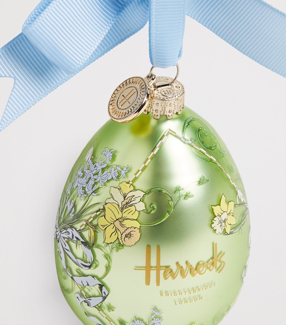 Harrods Glass Easter Egg Decoration (10cm) Image 2