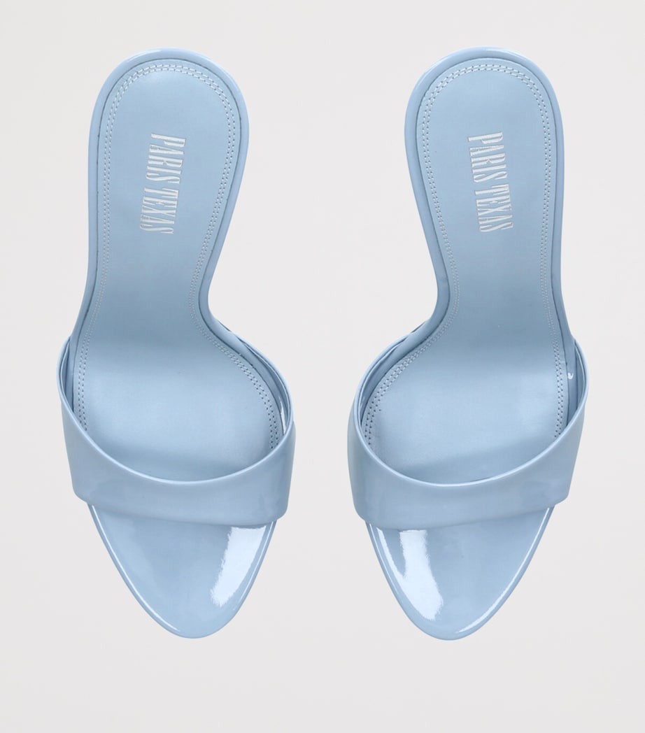 Paris Texas Patent Leather Lidia Mules 105 Blue Image 4