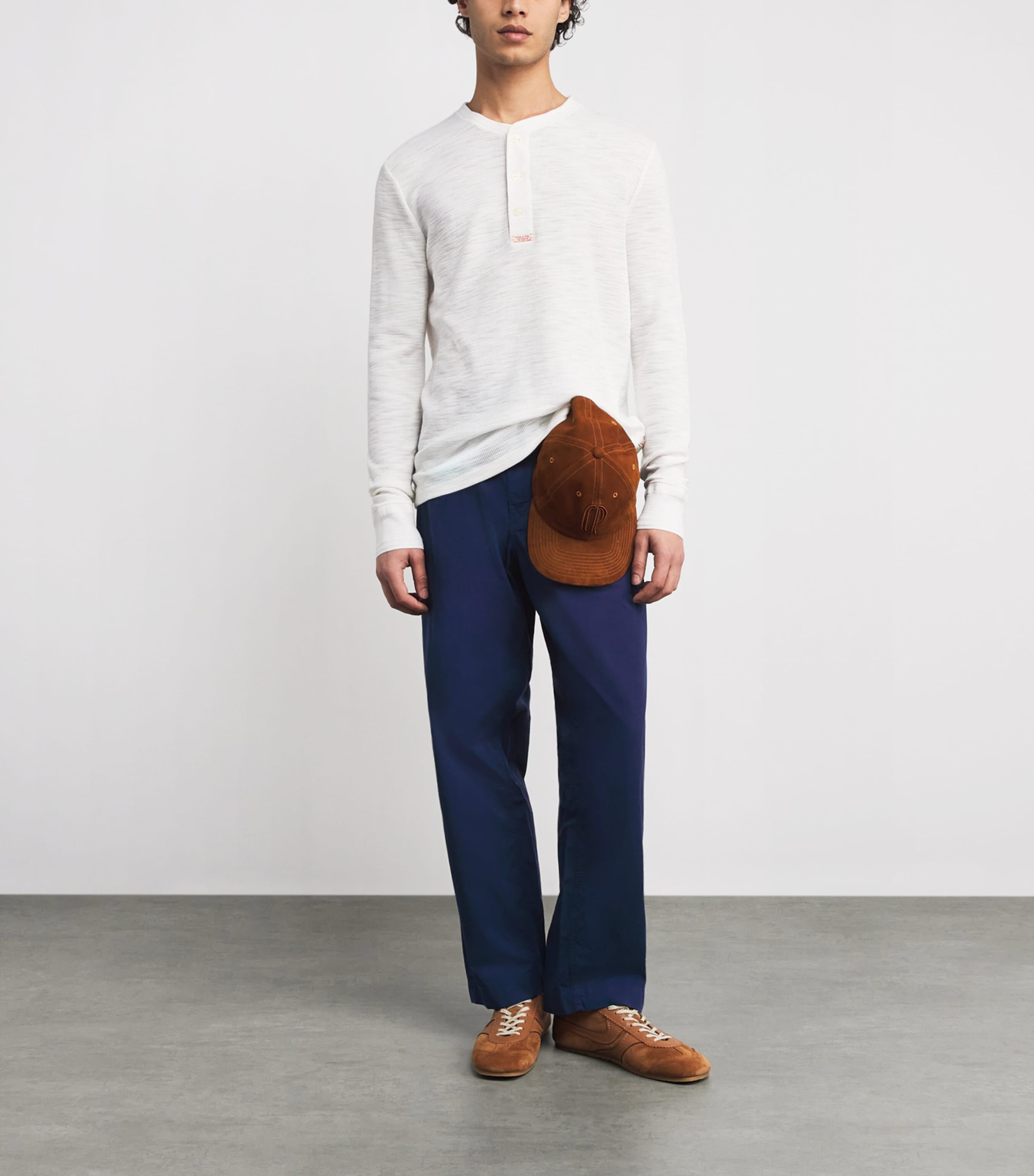 Stretch-Cotton Twill Prepster Trousers SPRING NAVY Image 2