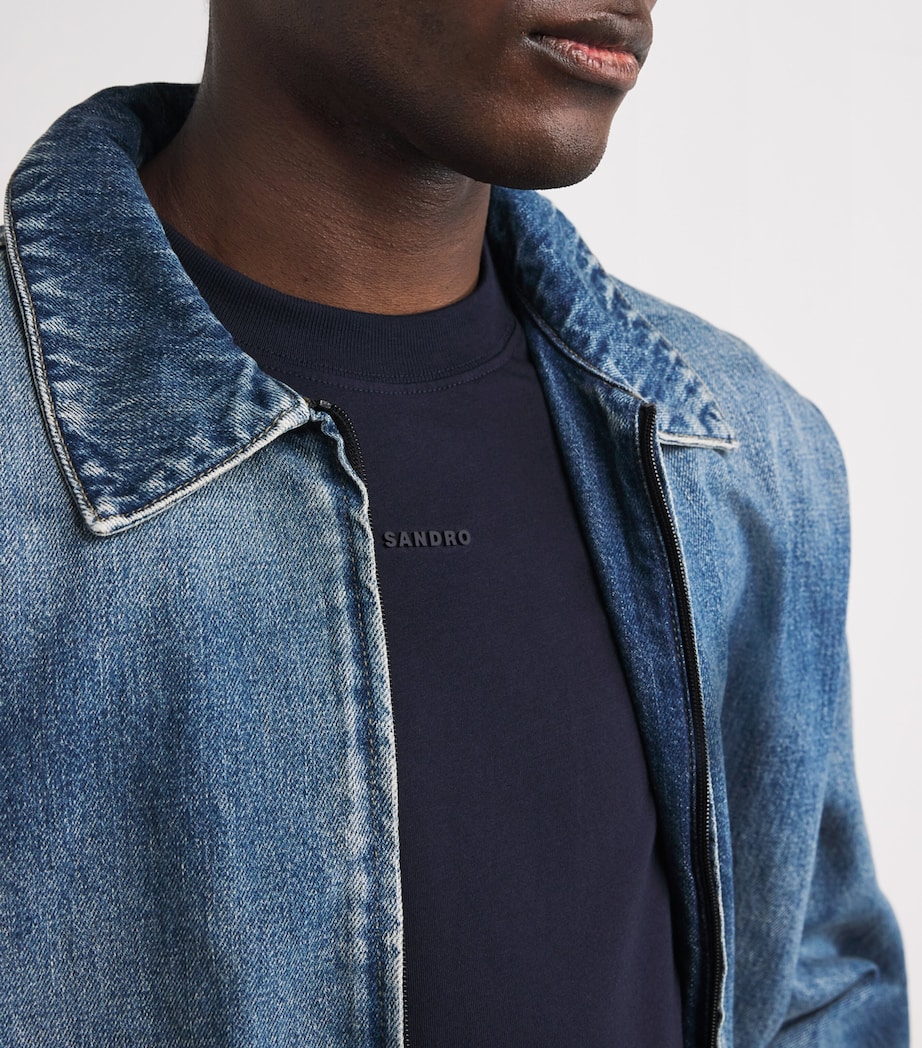 Cotton Rubberised Logo T-Shirt MIDNIGHT BLUE Image 6