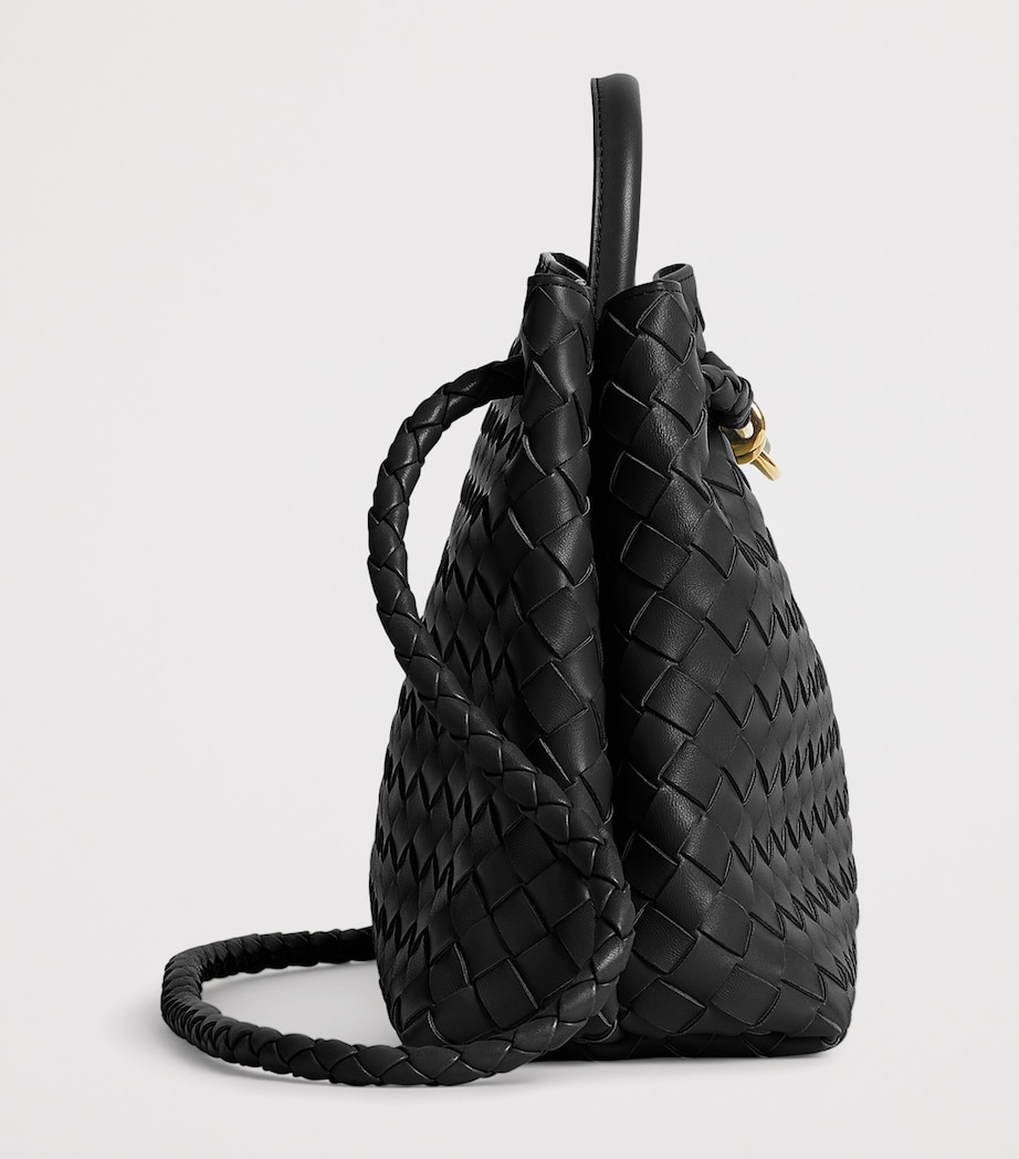 Leather Andiamo Top-Handle Bag BLACK-M BRASS-BLACK Image 6