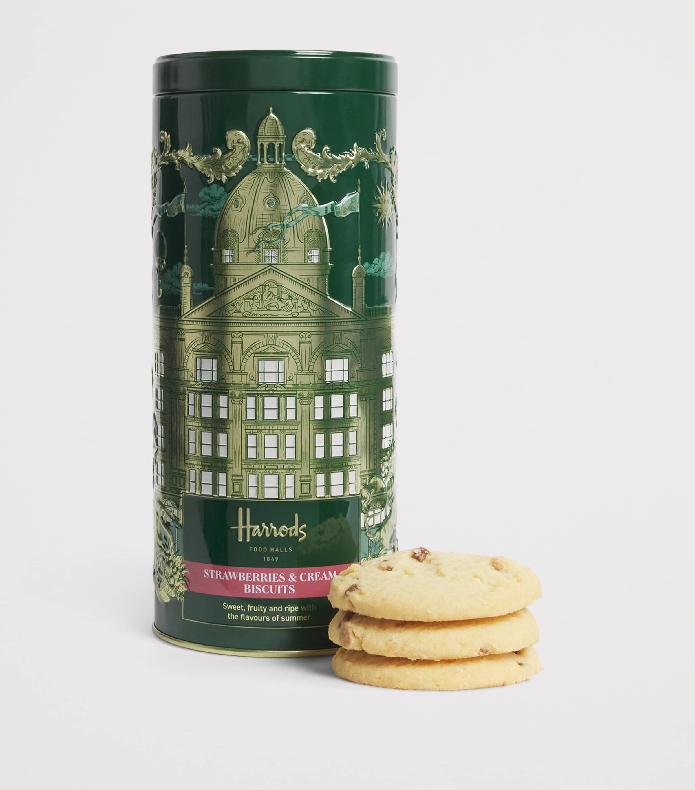 Strawberries and Cream Biscuit Tin (200g) NO COLOUR Image 2