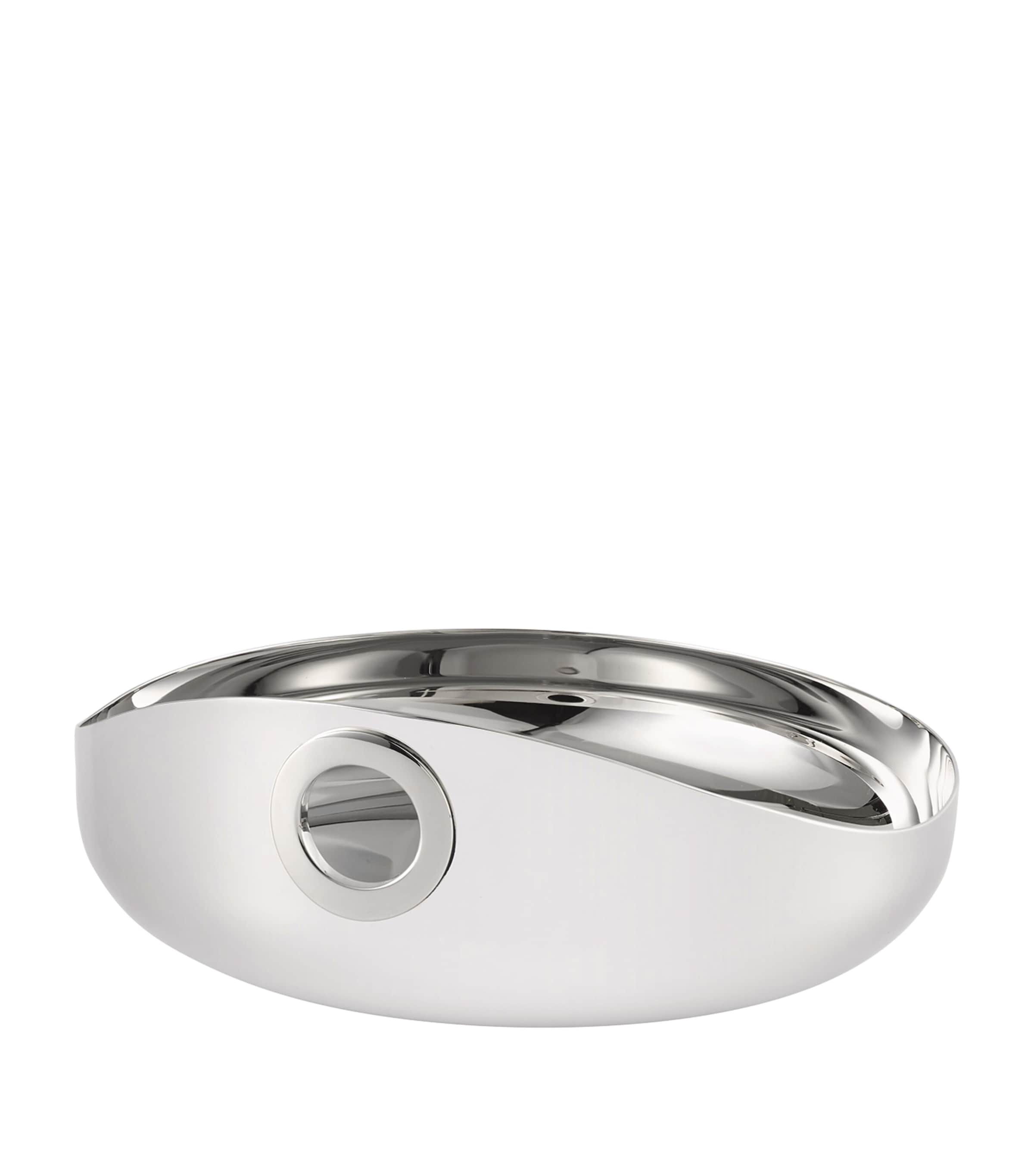 Christofle Stainless Steel Oh De Bowl In Silver