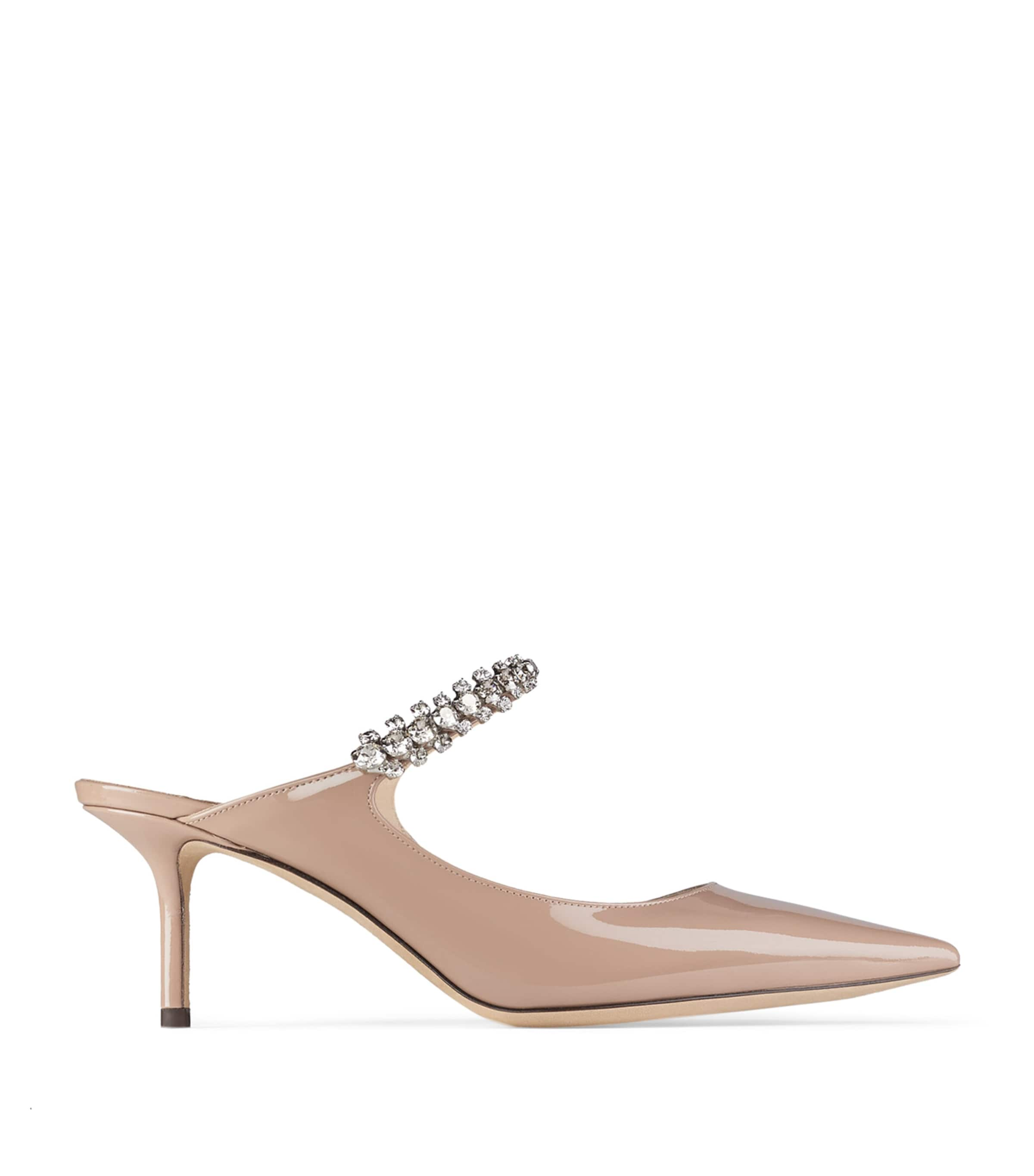 Jimmy Choo Bing 65 Leather Mules In Pink