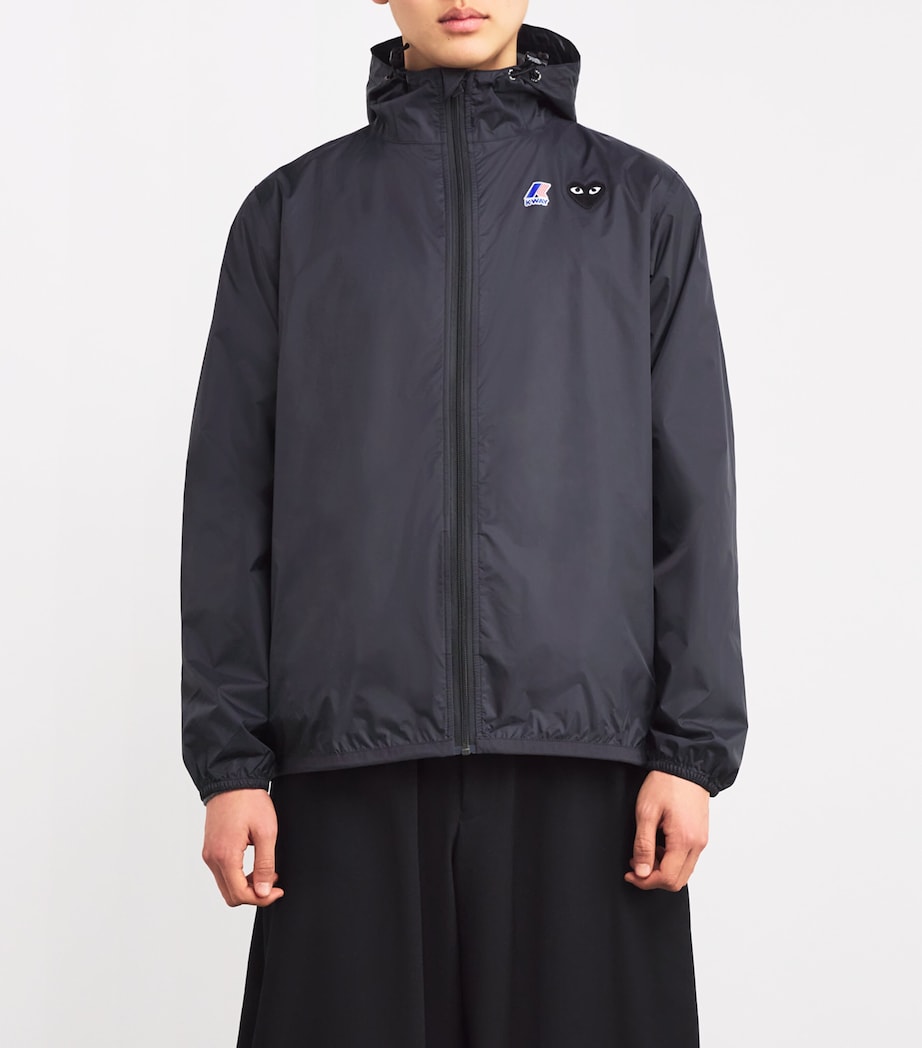 x K-Way Nylon Water-Resistant Jacket BLACK Image 3