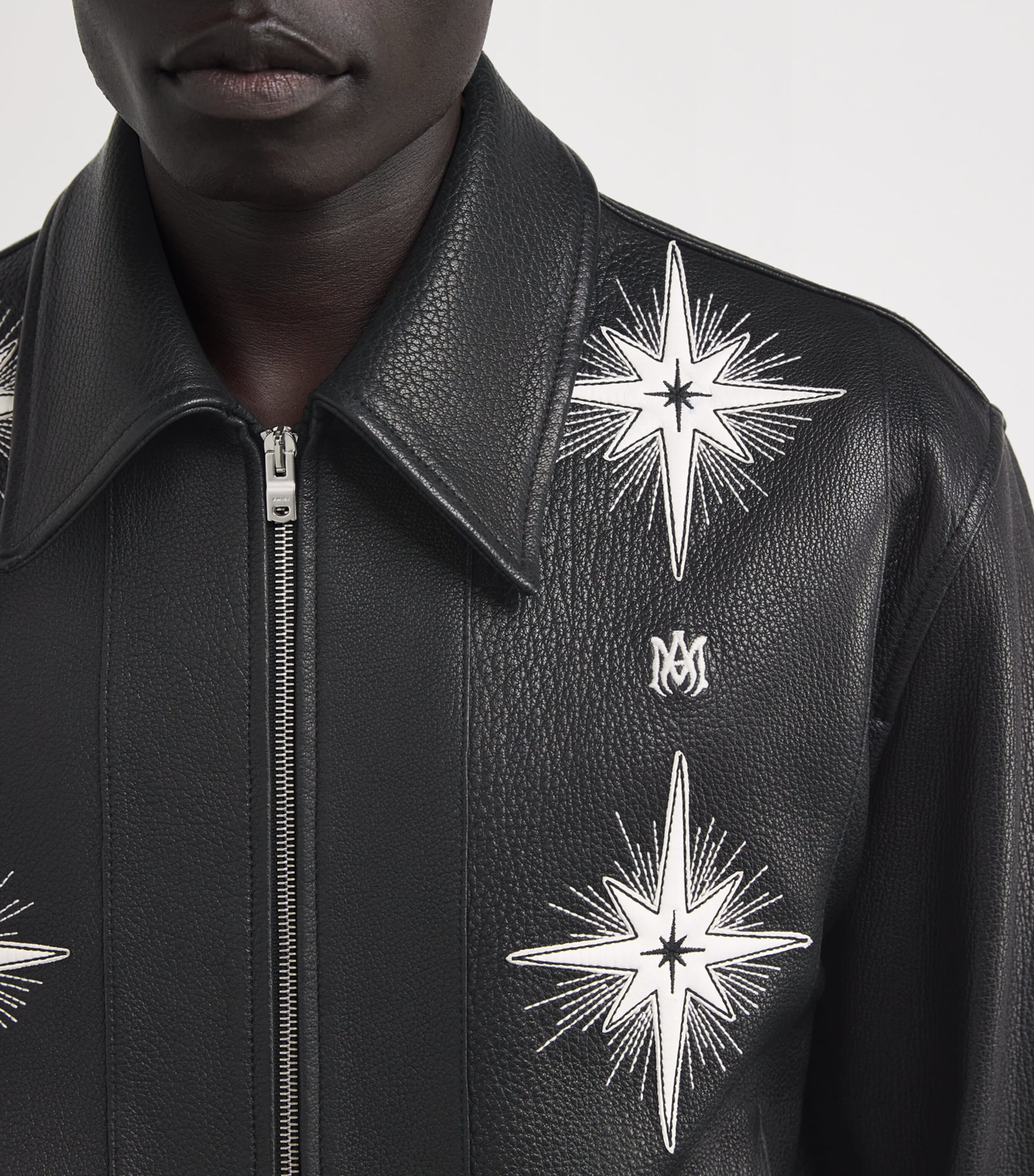 Starbust Leather Jacket BLACK Image 6