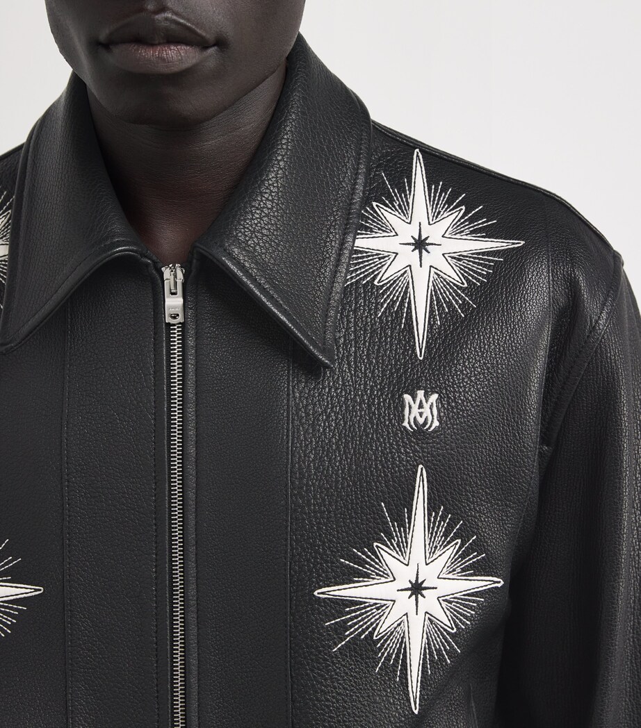 Starbust Leather Jacket BLACK Image 6