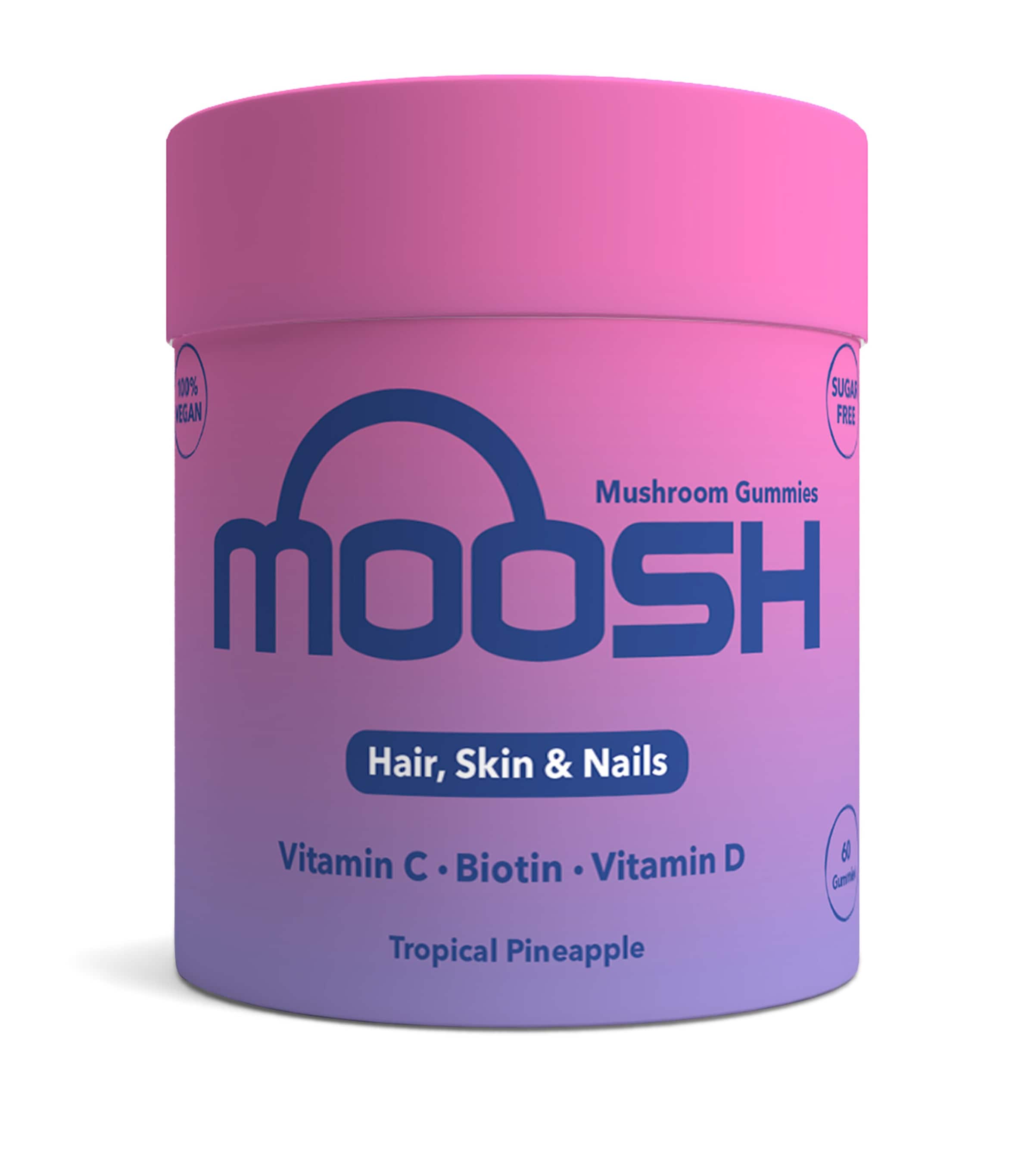 Moosh Hair, Skin And Nails Gummies