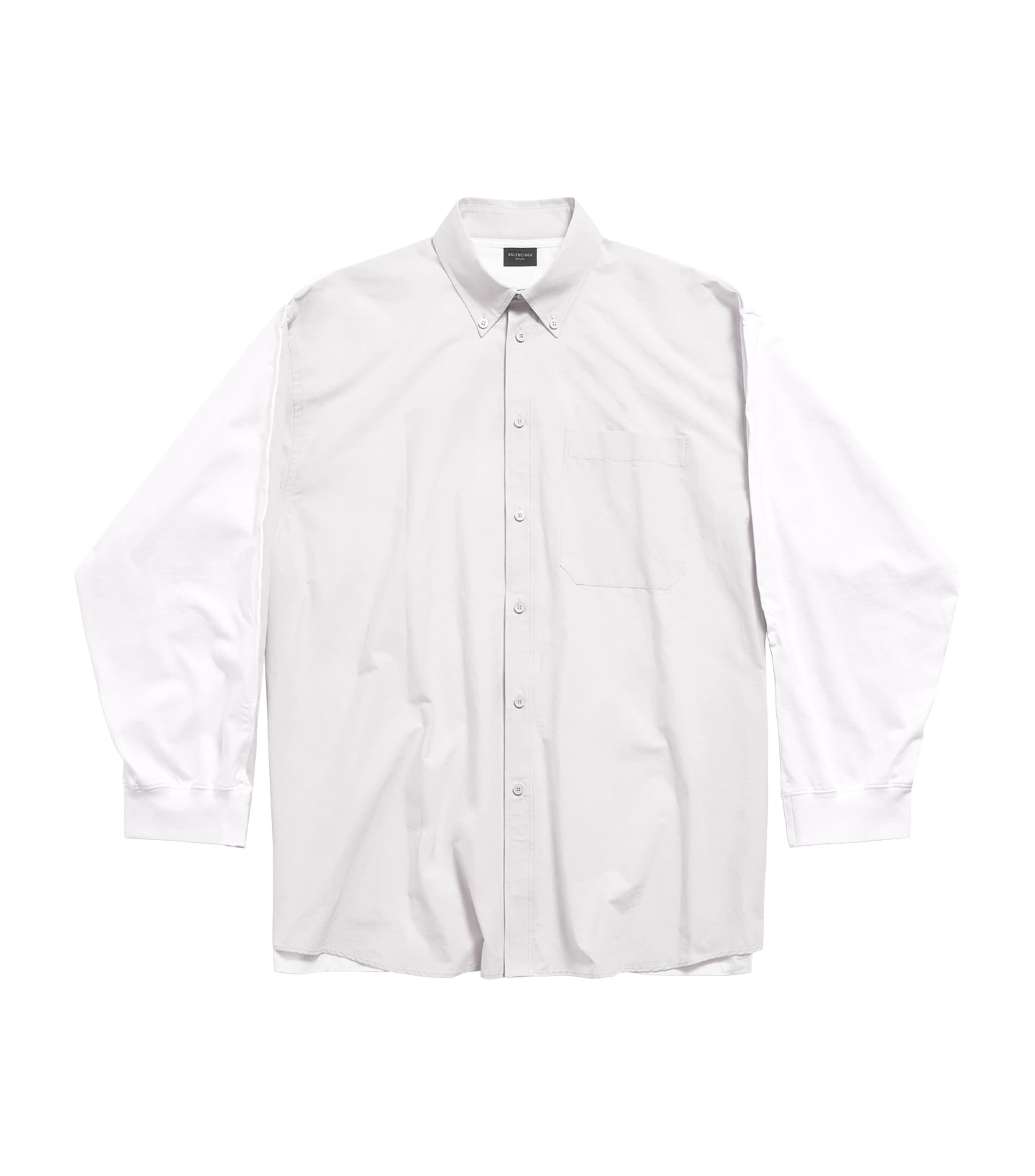 Shop Balenciaga Hybrid Shirt In White