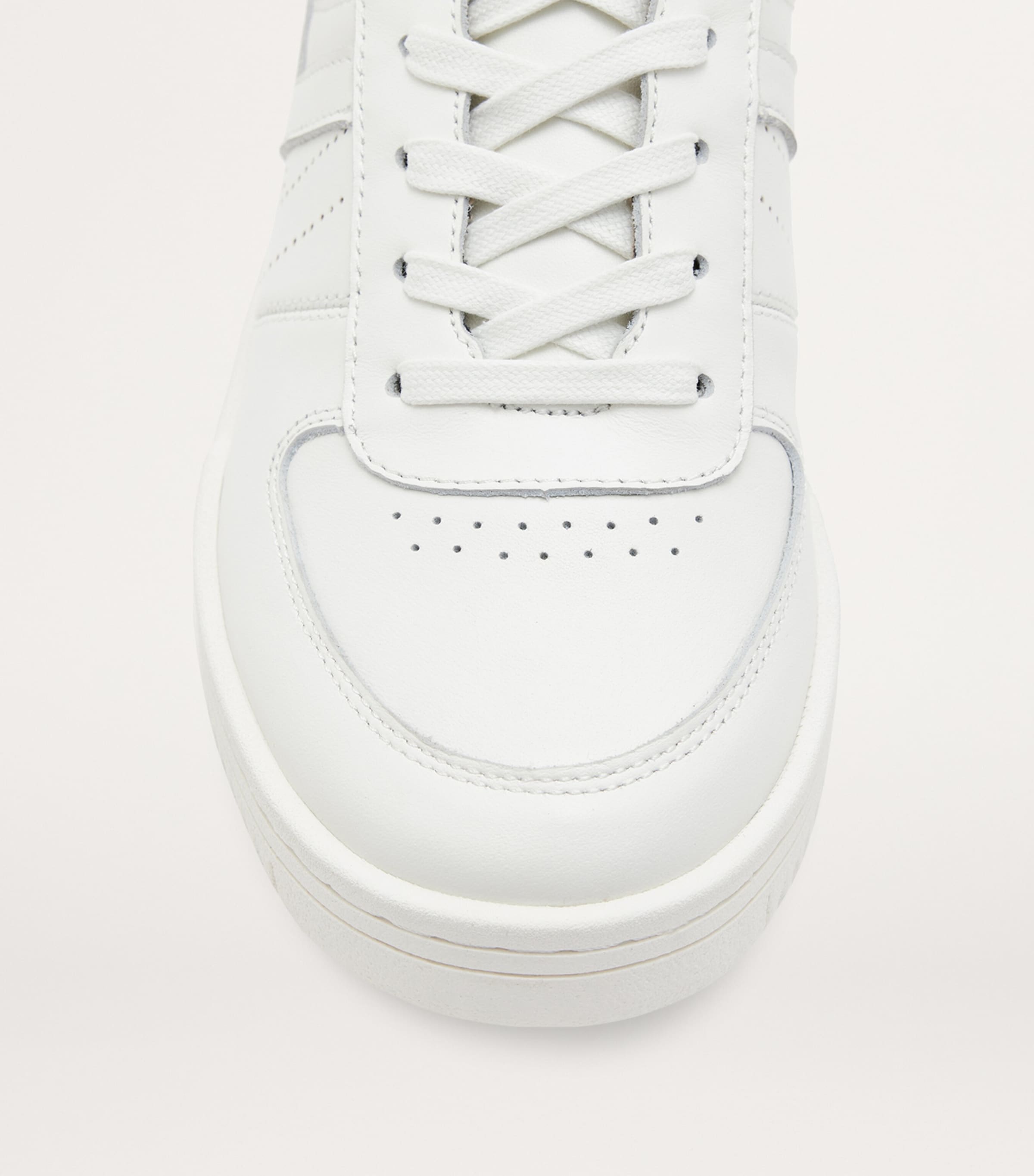 Leather Valentina Low-Top Sneakers WHITE Image 5