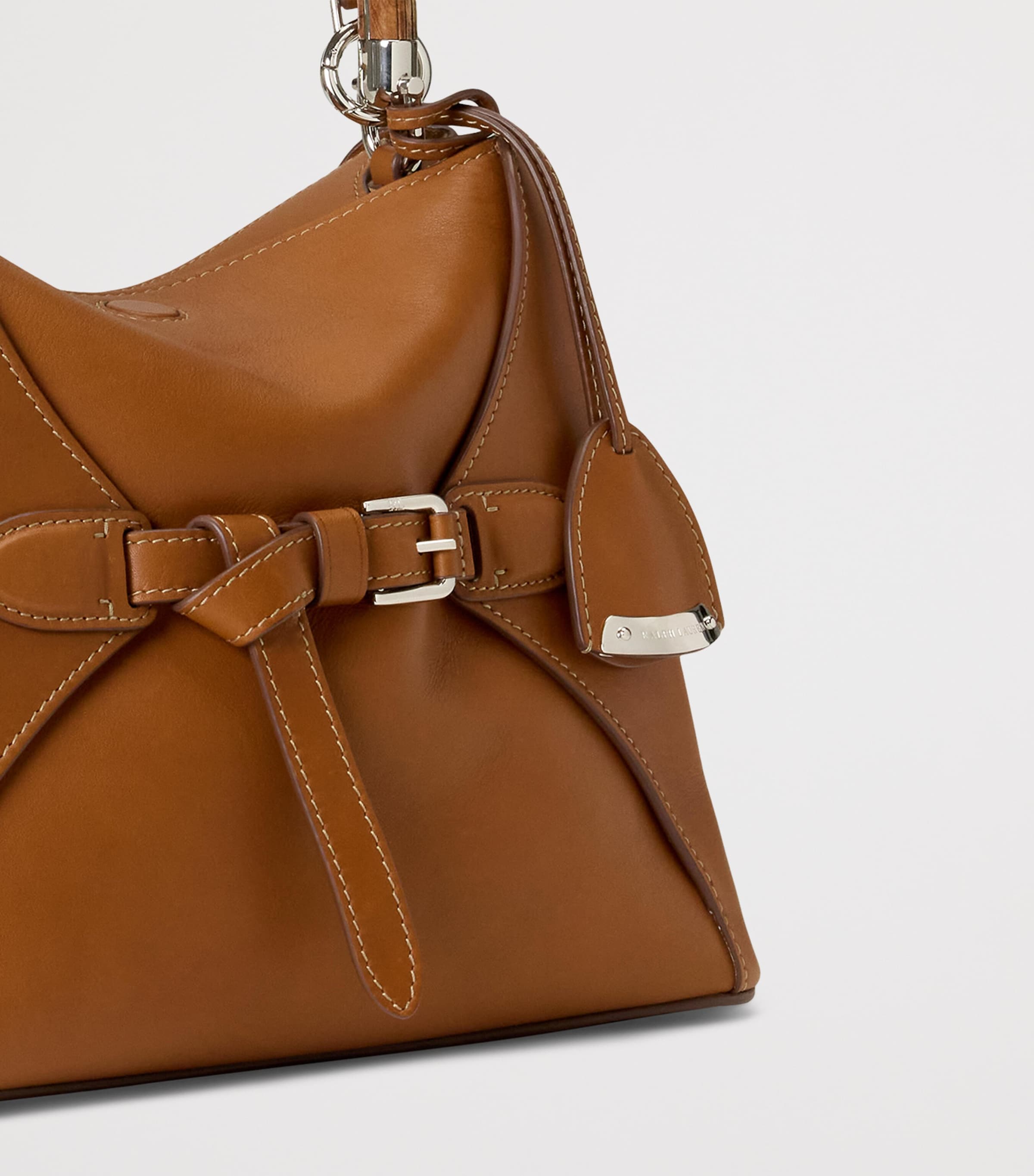 Ralph Lauren Collection Calfskin The Ralph Top-Handle Bag Rl Gold Image 5