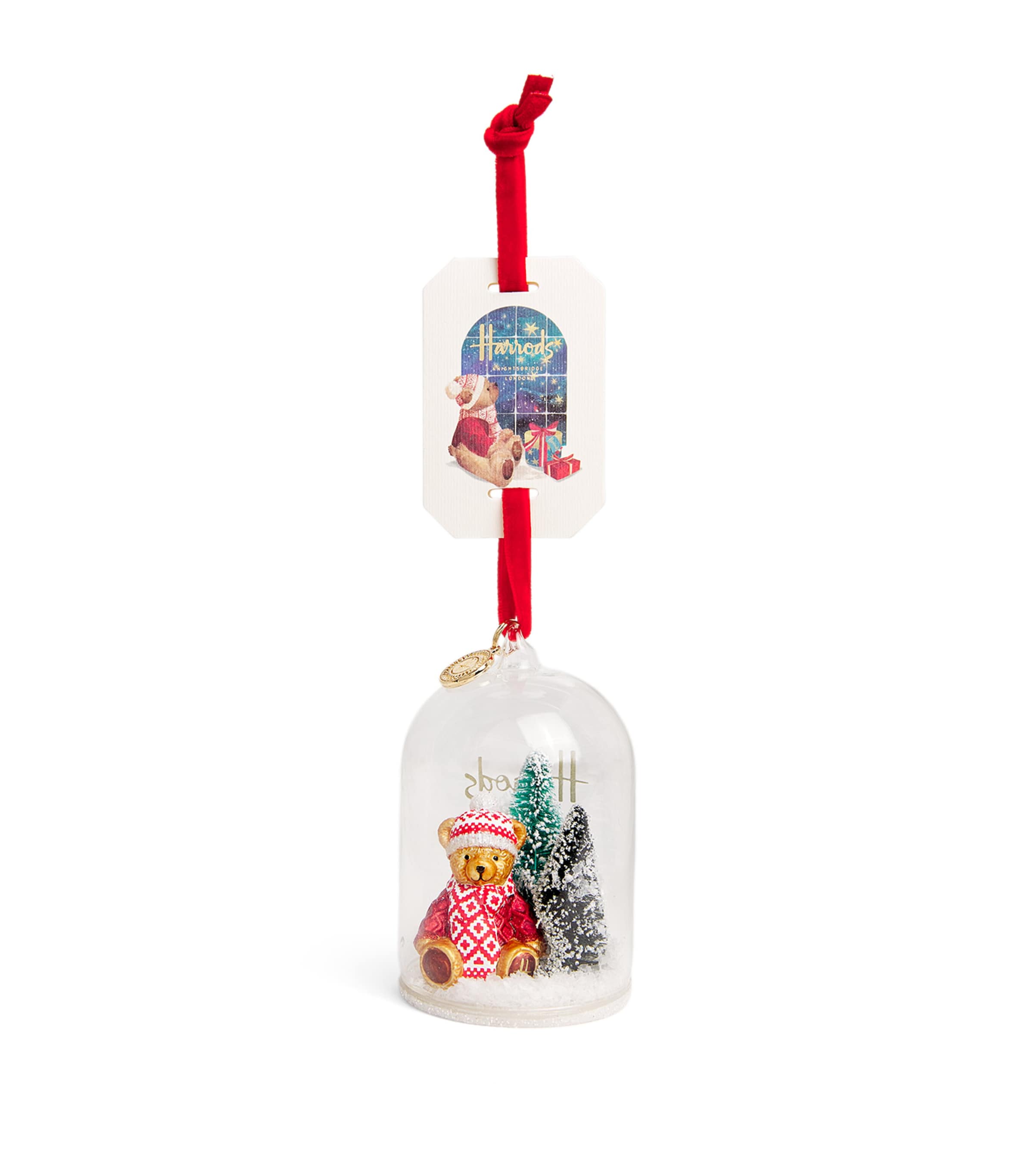 Harrods Snow Globe Tree Decoration