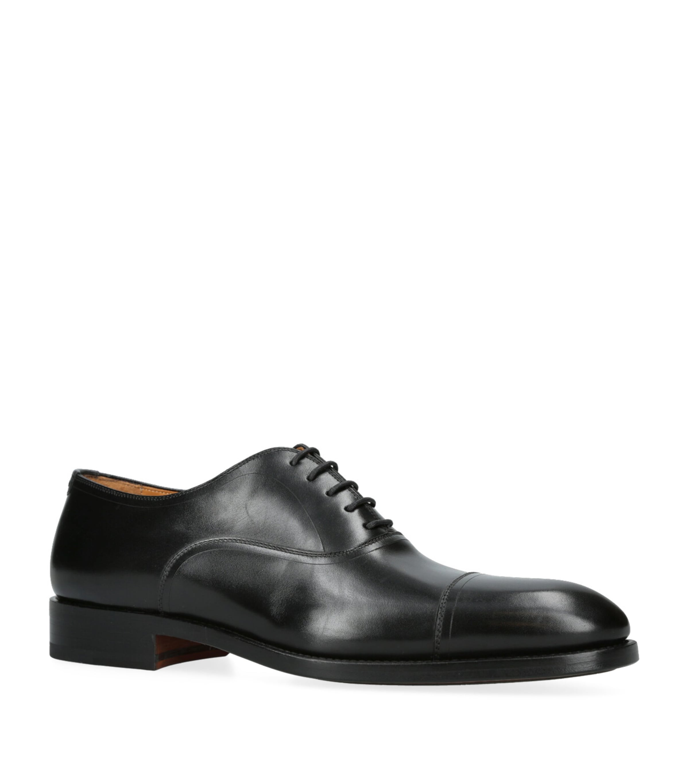 Magnanni Leather Flex Oxford Shoes Black Image 3