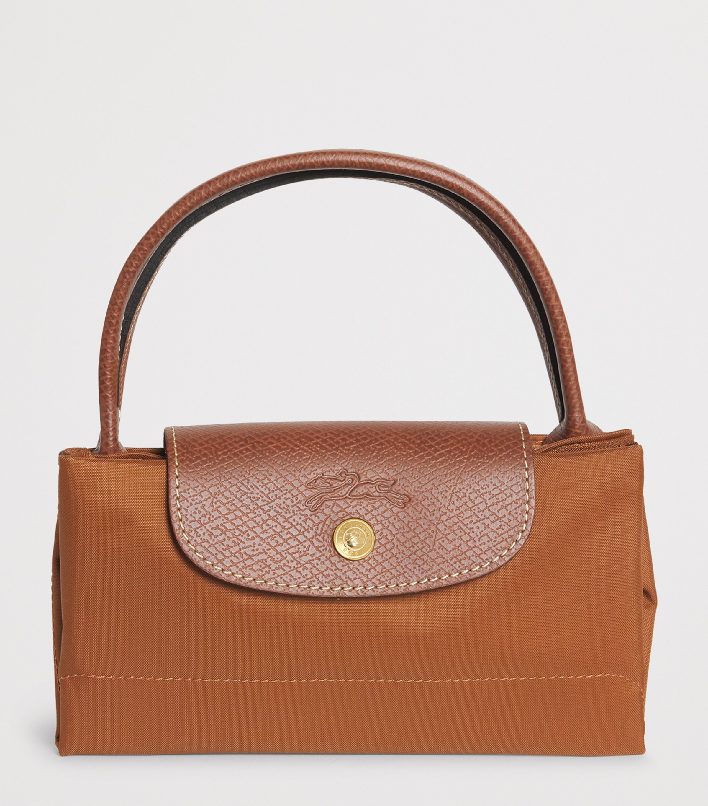 Longchamp Small Le Pliage Original Tote Bag Cognac Image 4