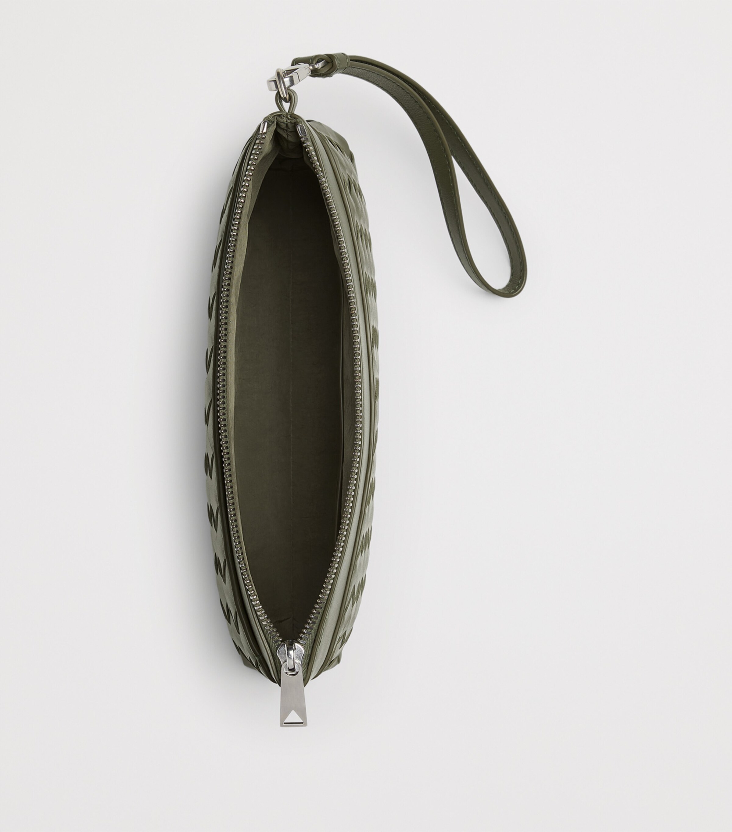 Bottega Veneta Leather Intrecciato Prism Pouch Image 3