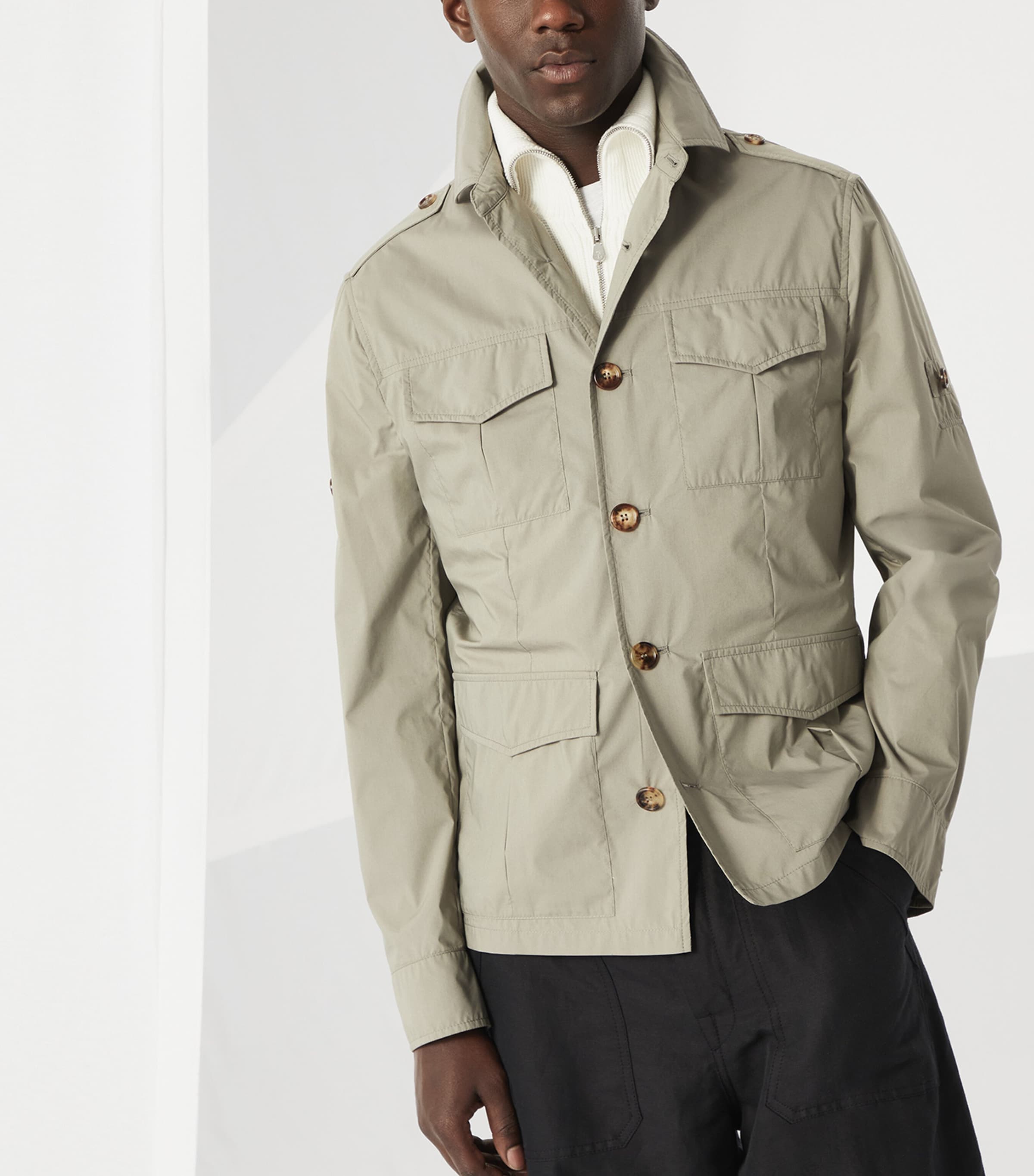 【送料&関税込】Brunello Cucinelli Water Repellent Jacket Water-resistant jacket for Man in Navy Blue | Brunello Cucinelli