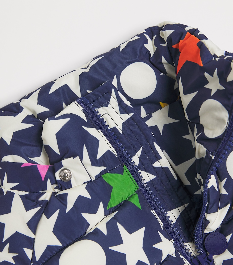 Star Print Puffer Jacket (3-14+ Years) 667MCBLU/MULTI Image 3