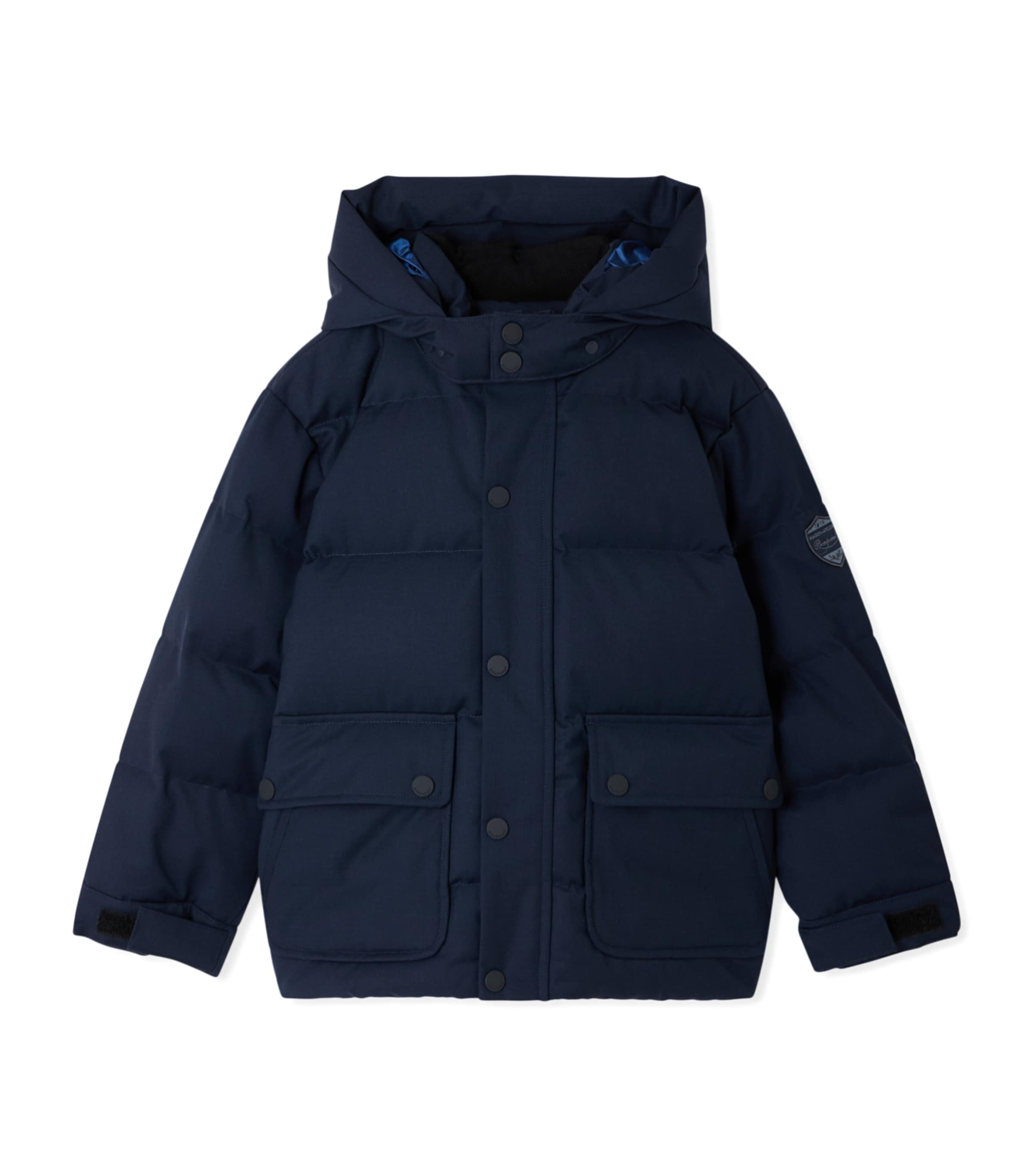 Bonpoint Waterproof Down Puffer Jacket (4-8 Years) Marine Image 1