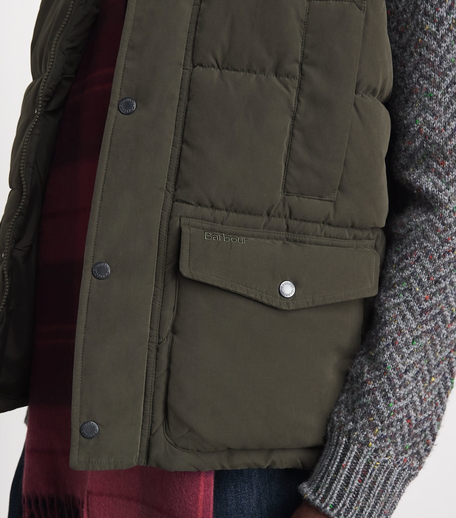 Barbour Mens Lonnen Gilet Dark Sage Image 3