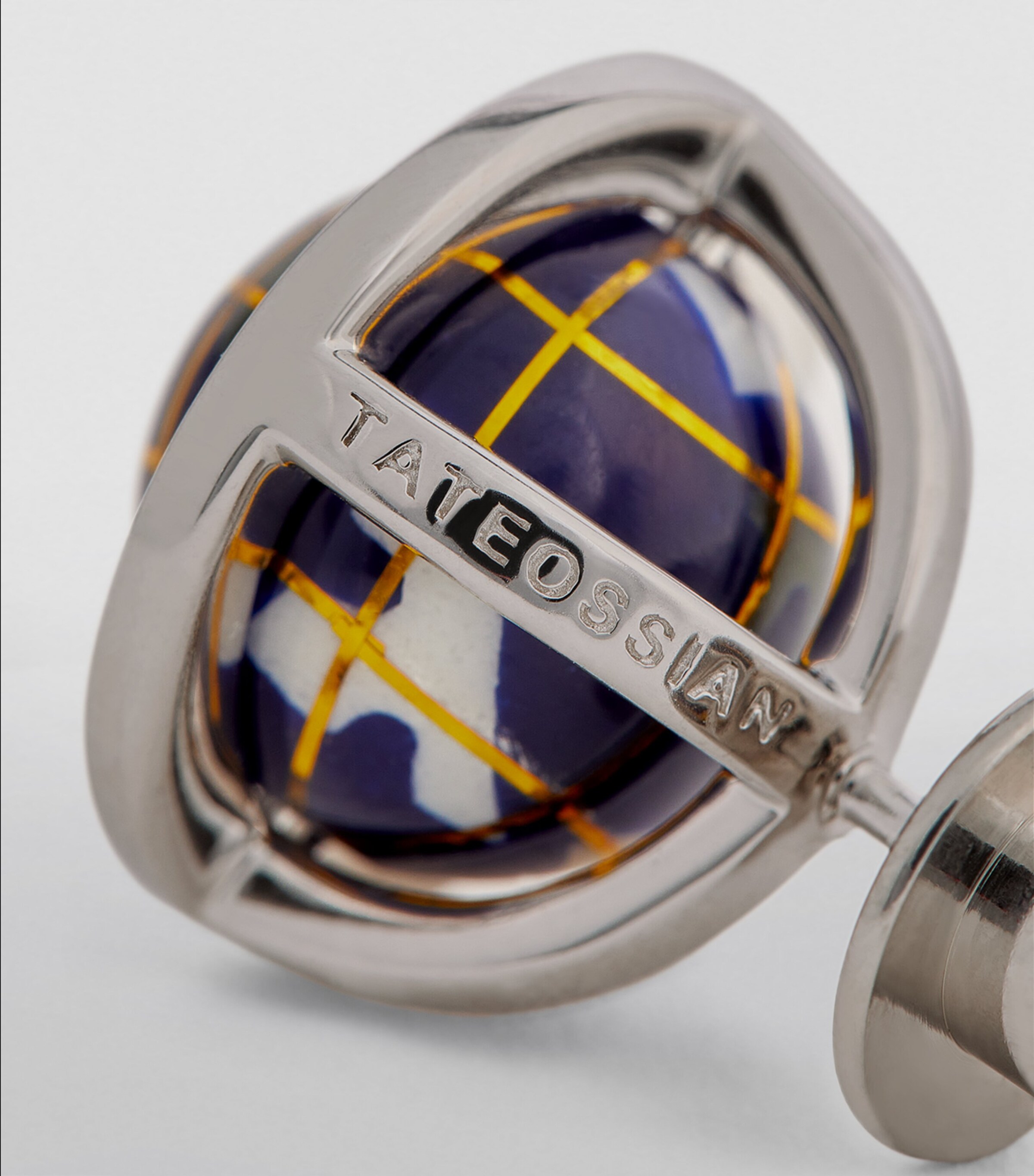 TATEOSSIAN LONDON 地球儀カフリンクス TATEOSSIAN（タテオシアン） 地球儀モチーフ シルバーカフス 2