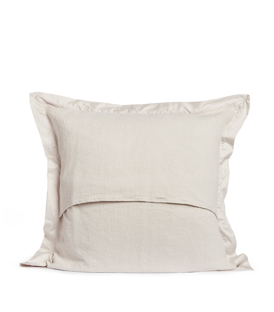 Aura Square Cushion (65cm x 65cm) PALE GREY Image 2