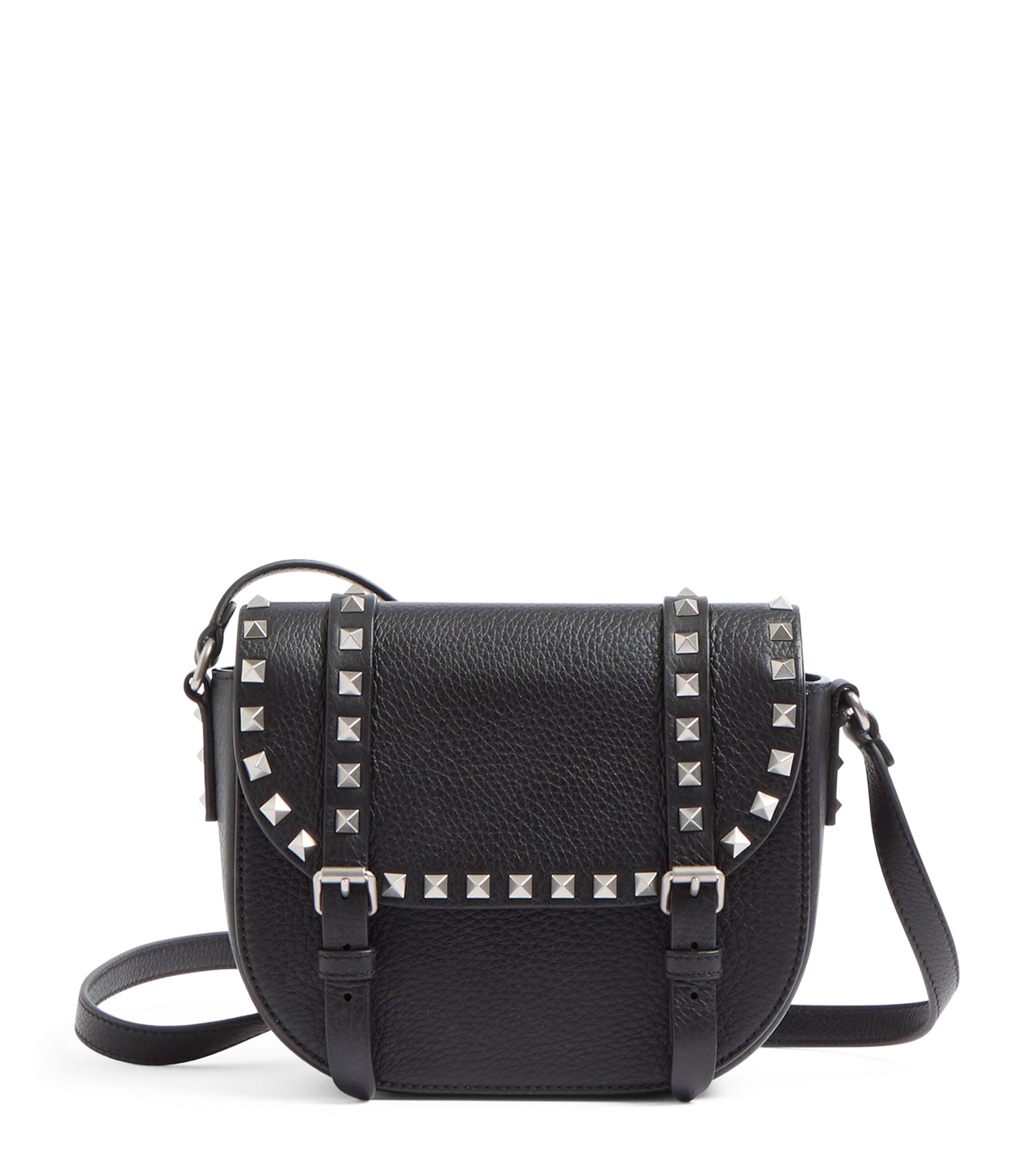ショルダーバッグ・ポシェット VALENTINO GARAVANI Messenger rockstud fabric and leather Valentino Garavani Small Rockstud Messenger Bag | Harrods US