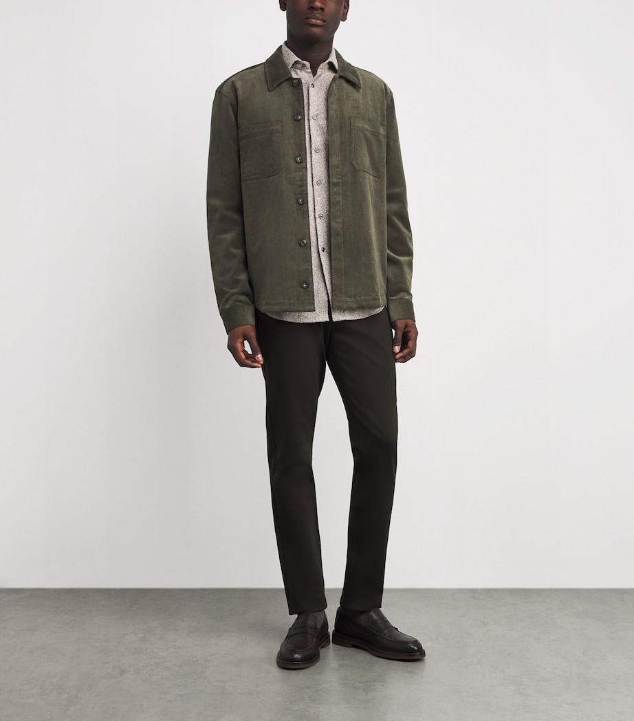 Corduroy Patch-Pocket Shirt Jacket OLIVE BRANCH Image 2