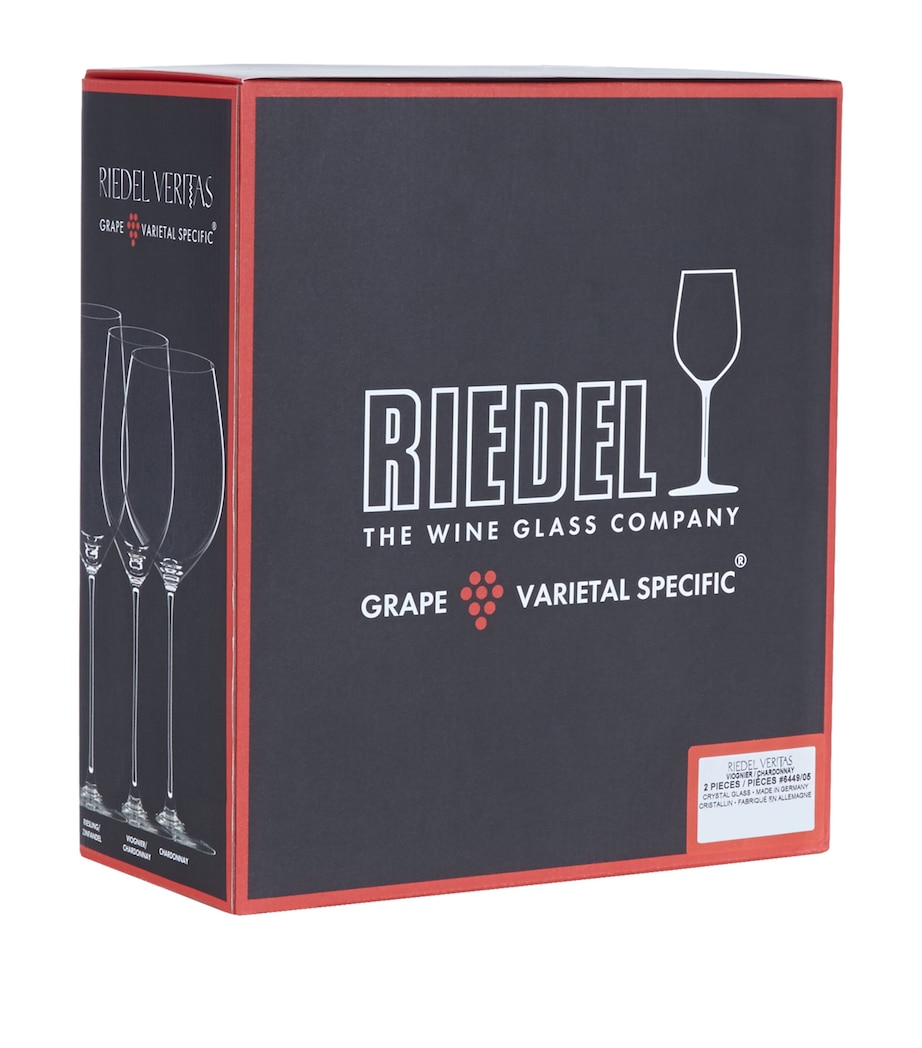 Riedel Crystal Veritas Chardonnay Wine Glasses (Set of 2) Clear Image 2