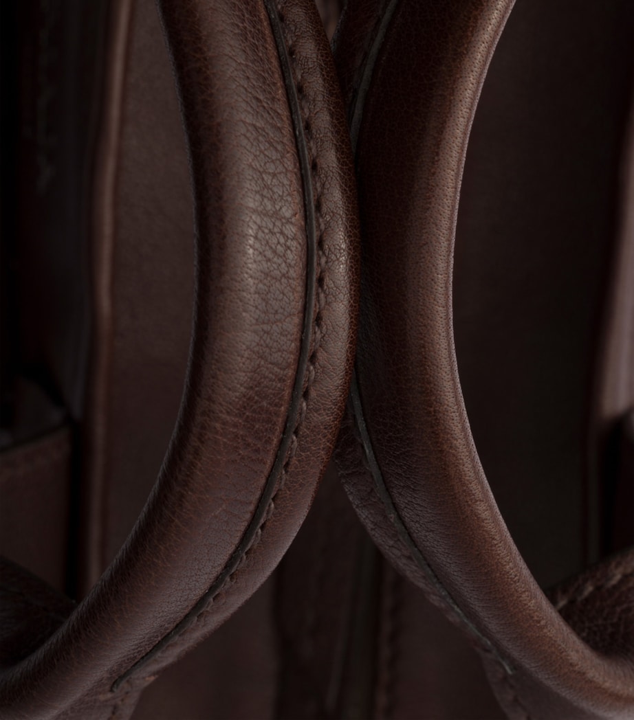 Prada Medium Buffalo Leather Route Tote Bag Brown Image 5