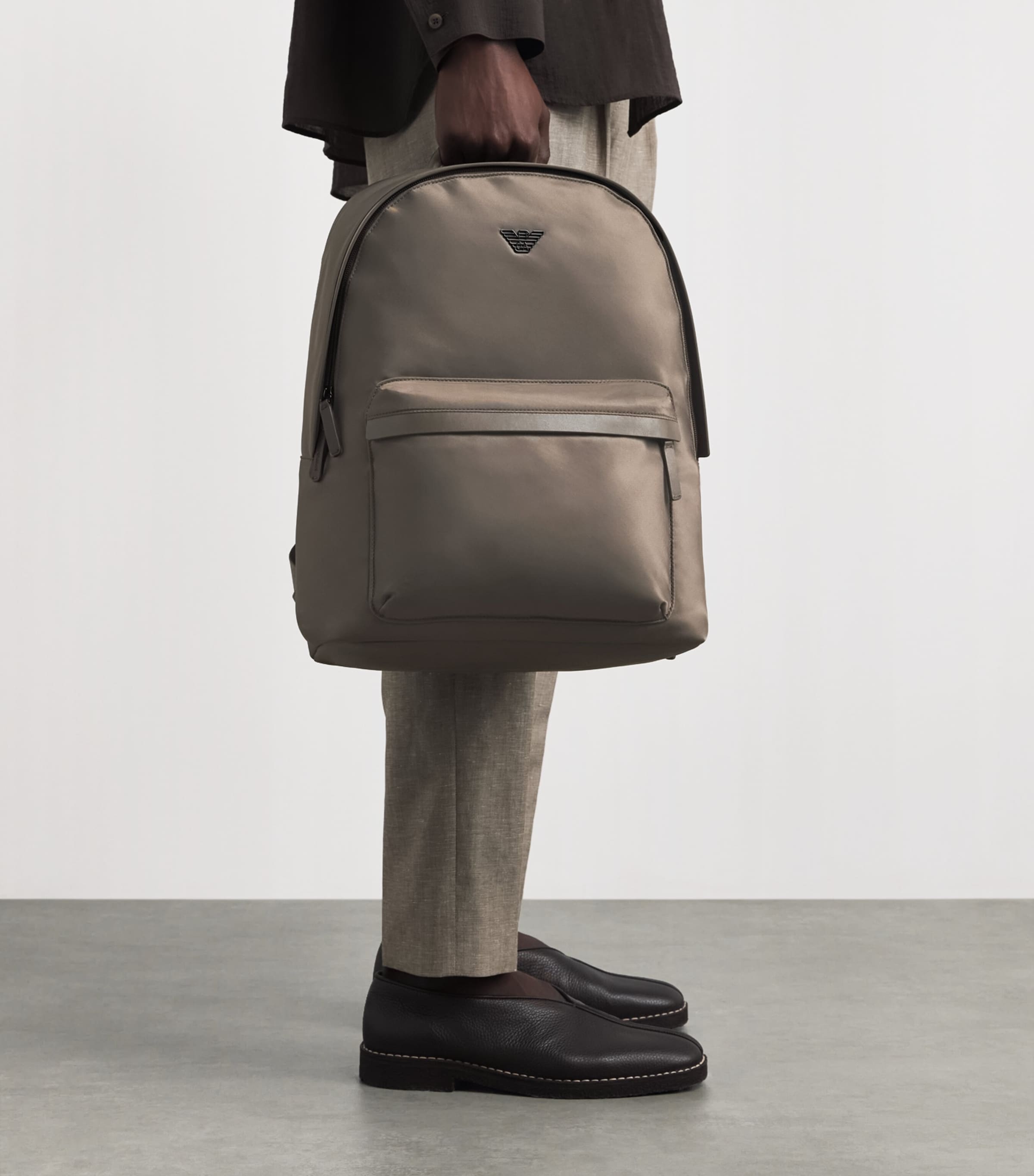 Emporio Armani Mens Logo Backpack Image 4