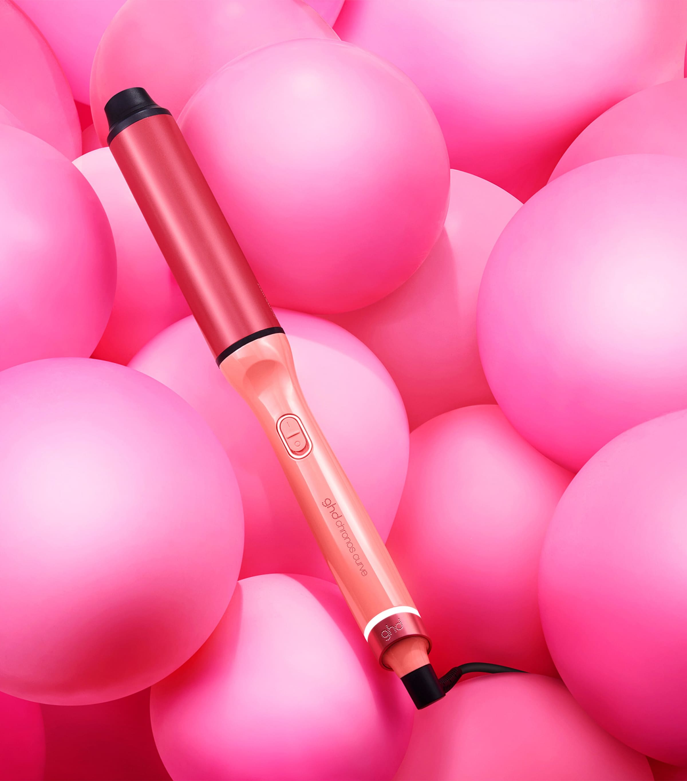 ghd Chronos Curve Max Wand Hair Curler Candy Coral Image 5