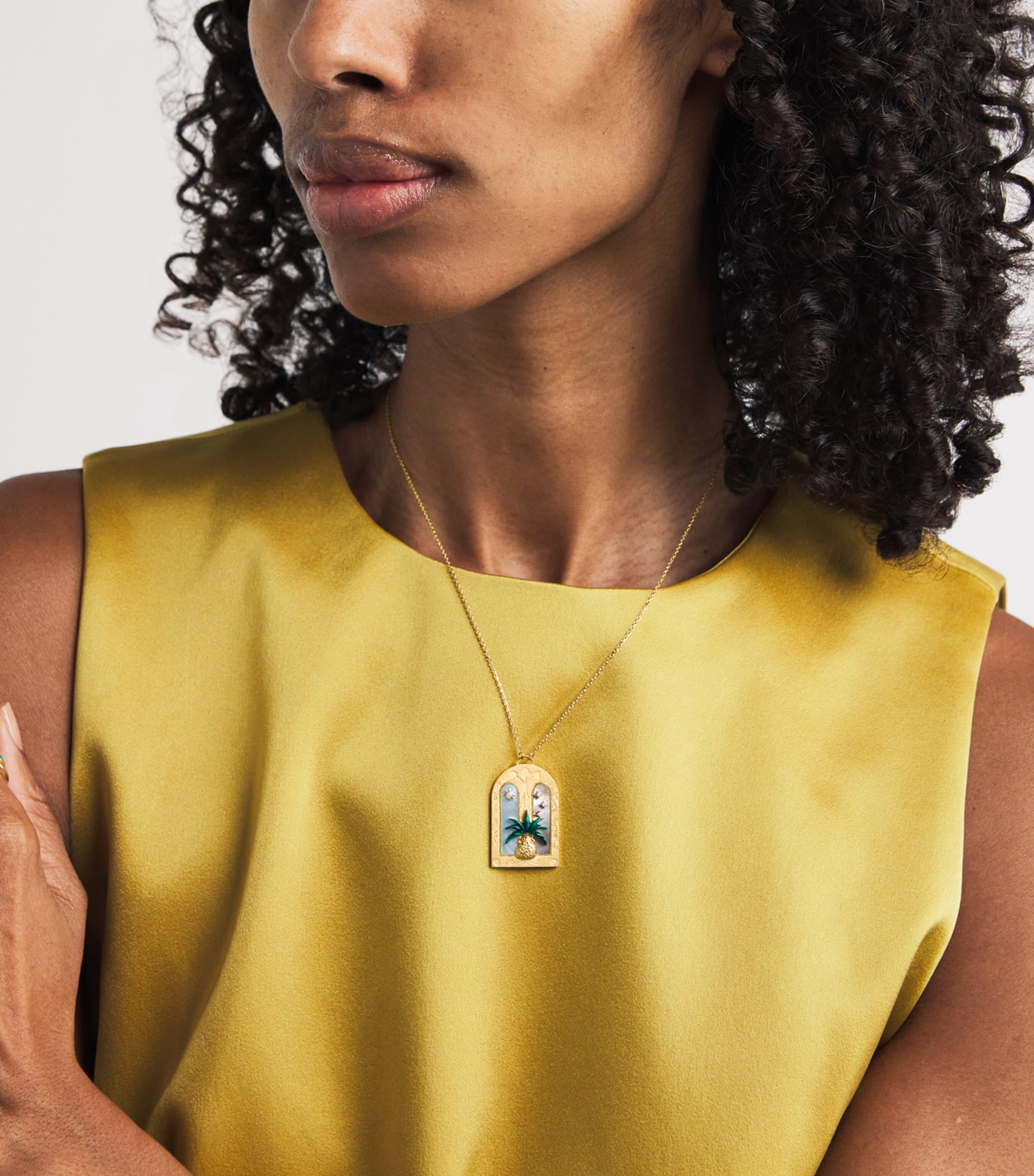 Yellow Gold and Diamond Dusk to Dawn Necklace YELLOW GOLD Image 2