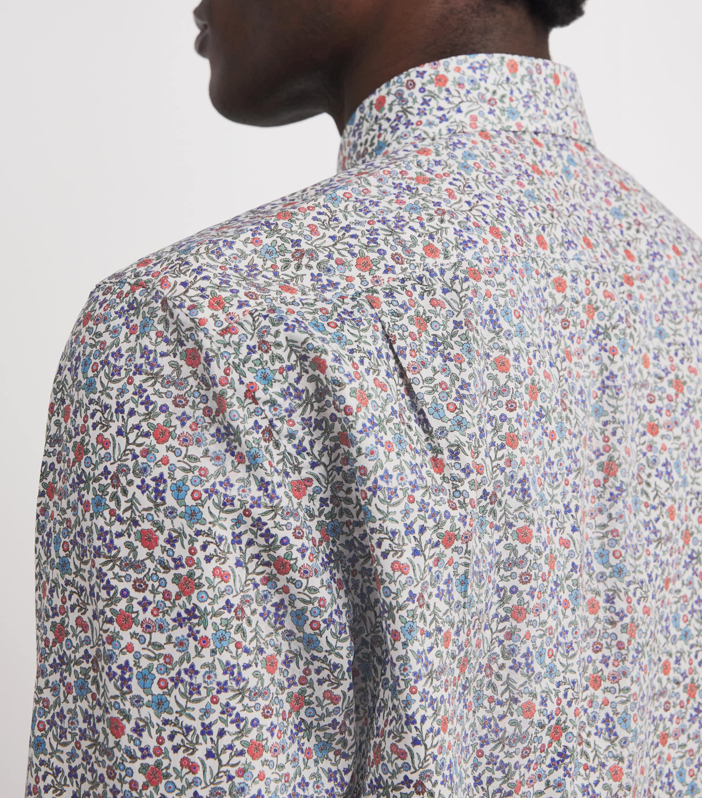 Paul Smith Mens Cotton Liberty Print Shirt Coloured Image 5