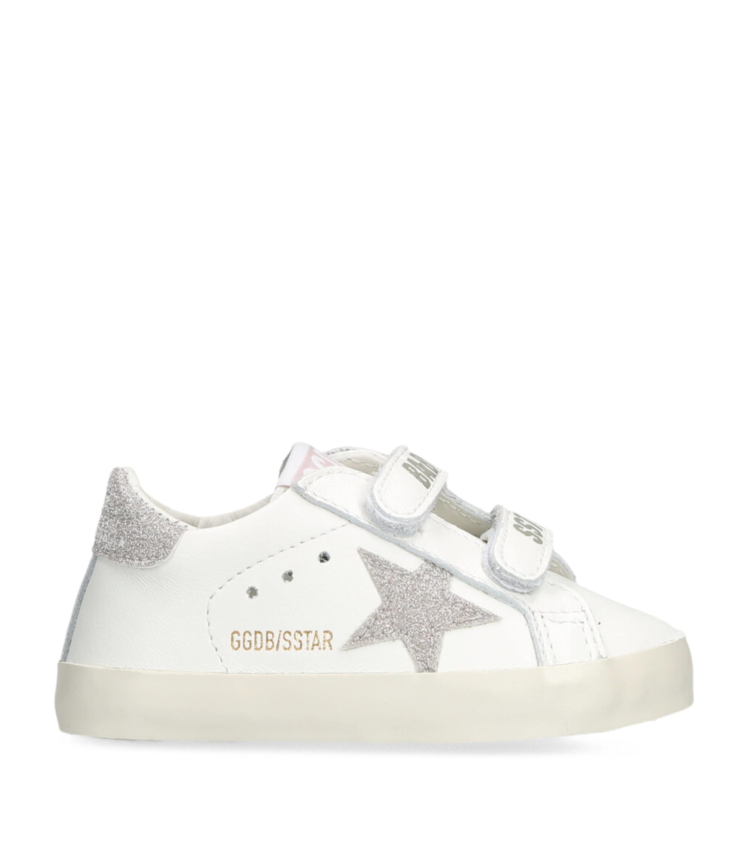 Leather Baby School Sneakers WHITE/OTH Image 1