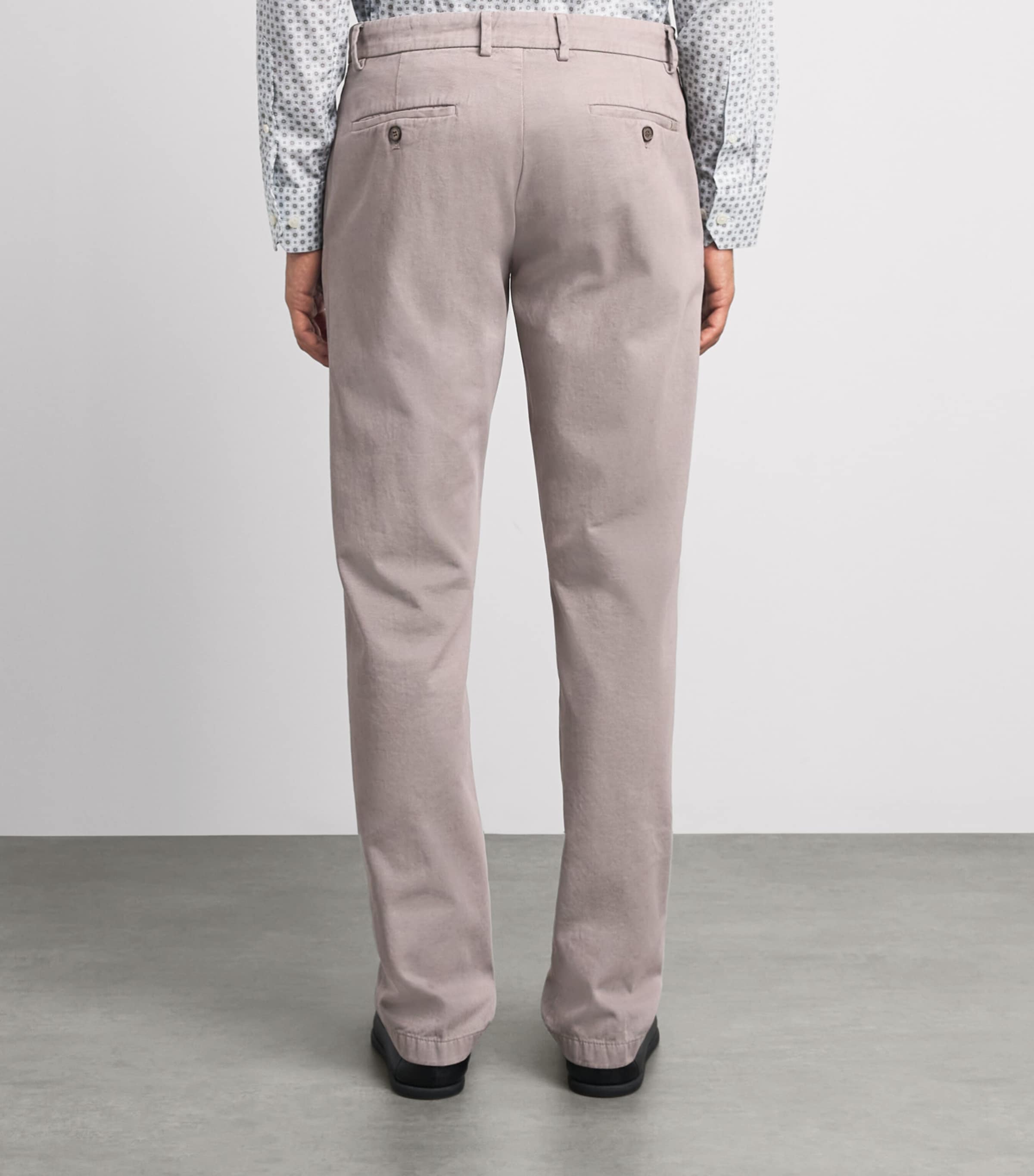Paul & Shark Mens Cotton-Cashmere Straight Chinos Fungo Image 5