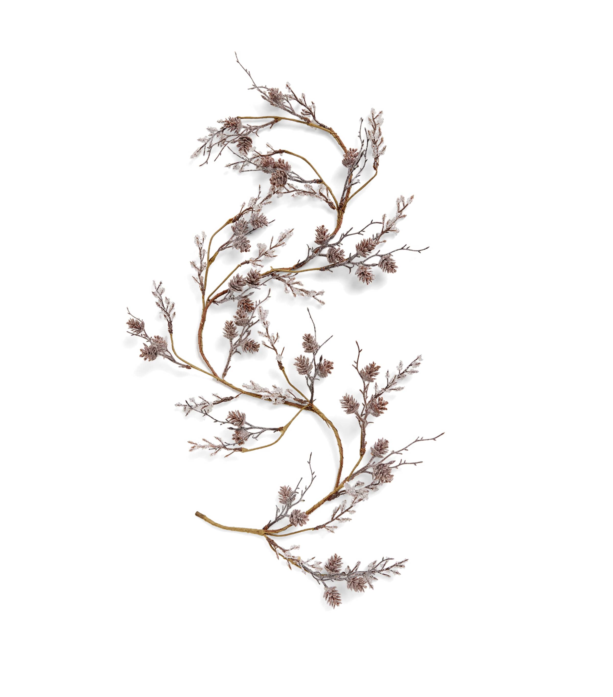 Harrods Glittery Berry Foliage Garland Natural Image 1