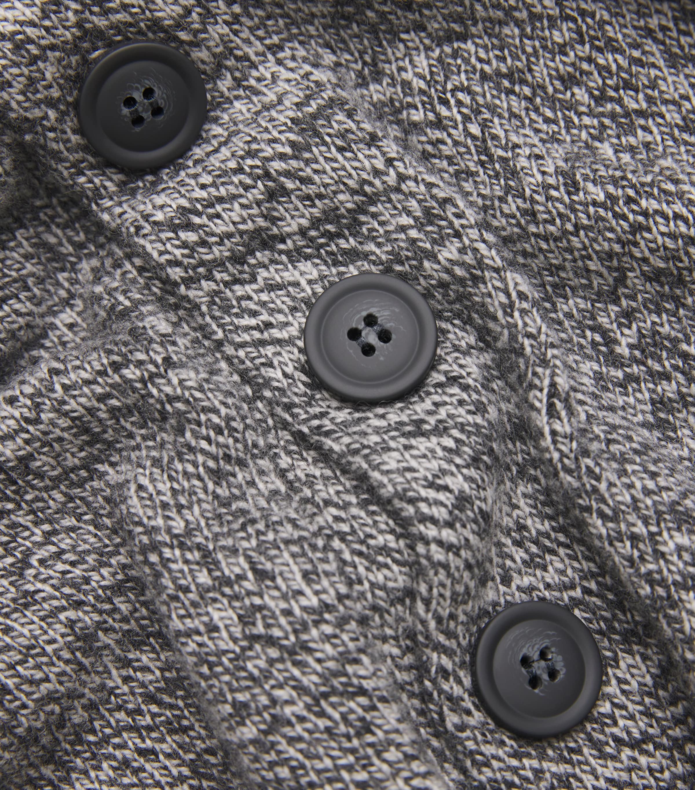 John Smedley Mens Eco Cashmere Shawl Collar Rockford Cardigan Monochrome Image 5